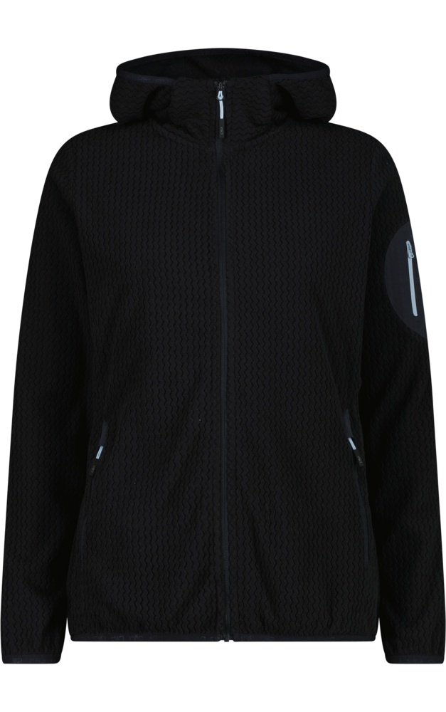 CMP Kapuzenfleecejacke »WOMAN JACKET FIX HOOD« mit Kapuze mit Kapuze, auch in großen Größen