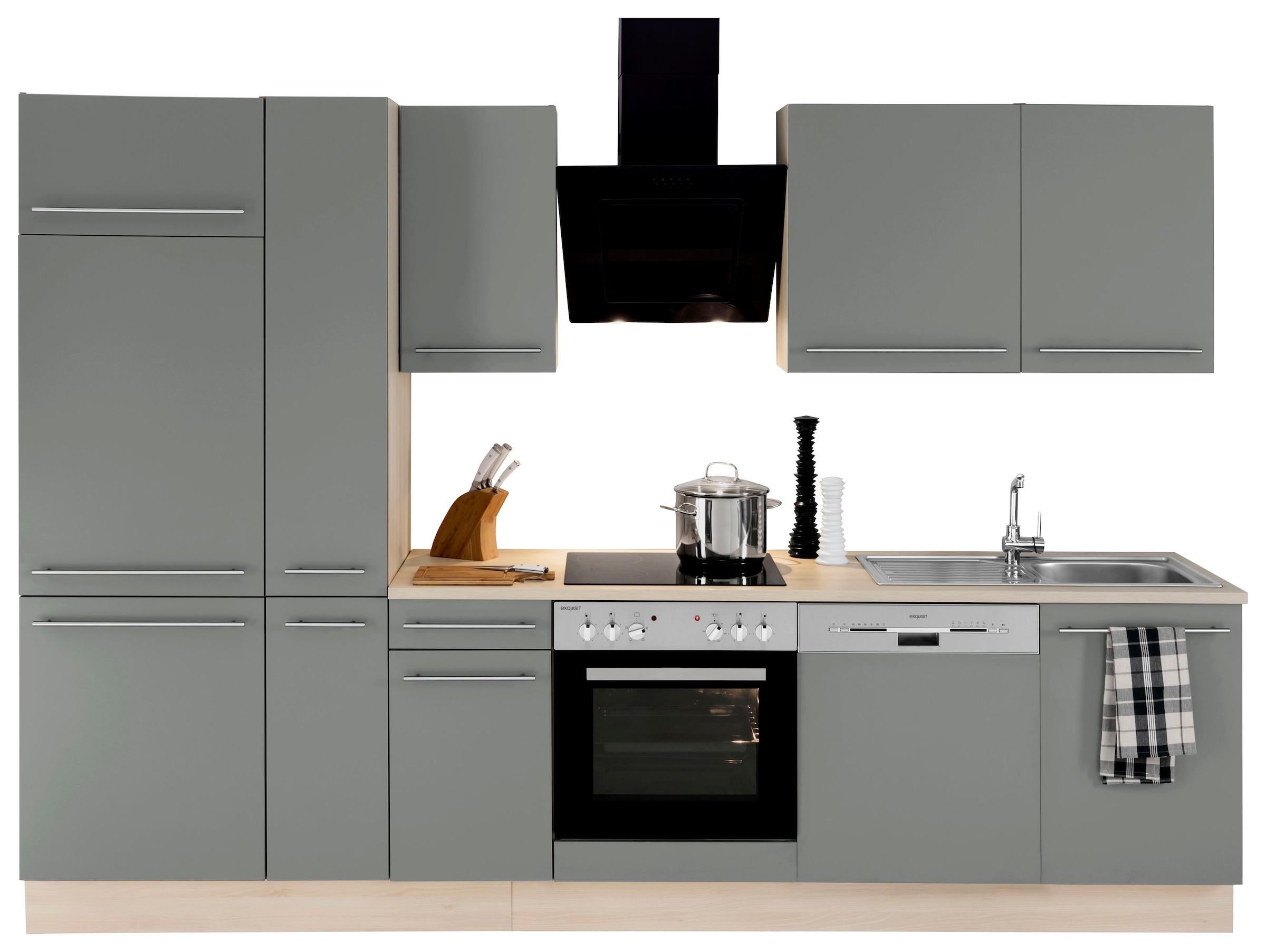 OPTIFIT Küchenzeile »Bern«, Breite 300 cm, wahlweise mit E-Geräten, höhenverstellbare  Füße online kaufen