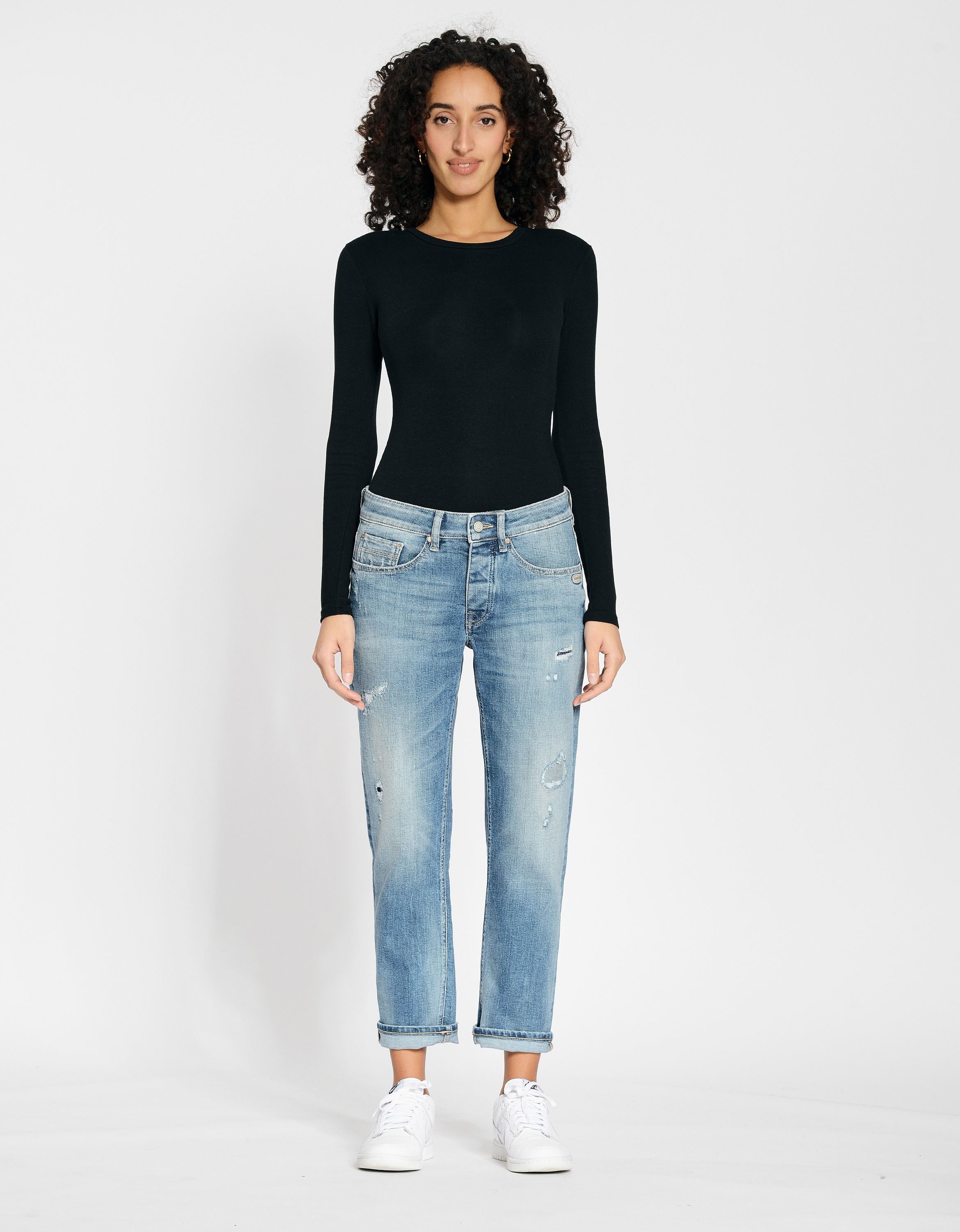 GANG Boyfriend-Jeans »GANG Jeans Boyfriend 94NICA CROPPED«