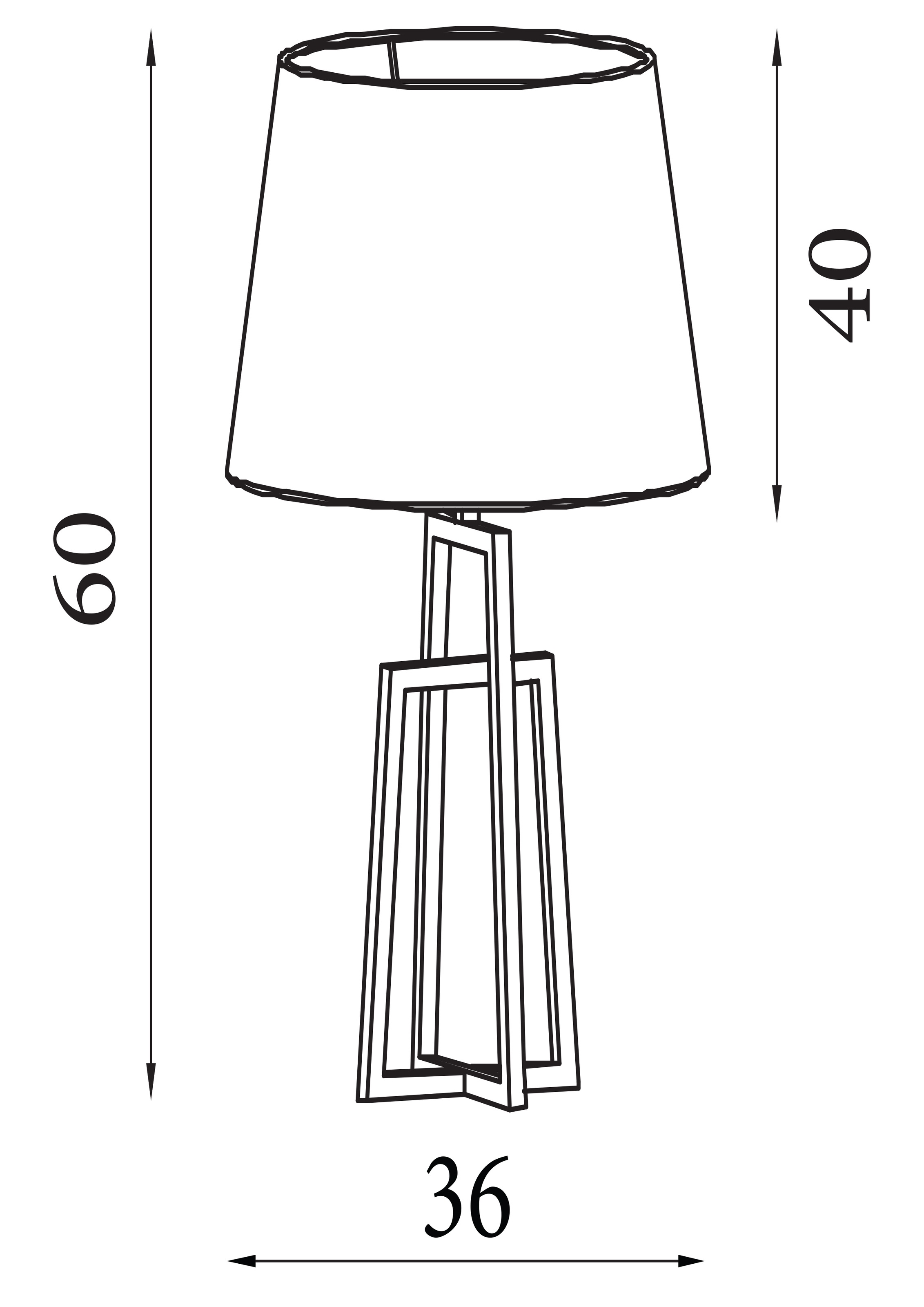 Searchlight Tischleuchte »York Tischlampe - Chromsockel & schwarzer zulaufender Schirm« E27 1 Stk.