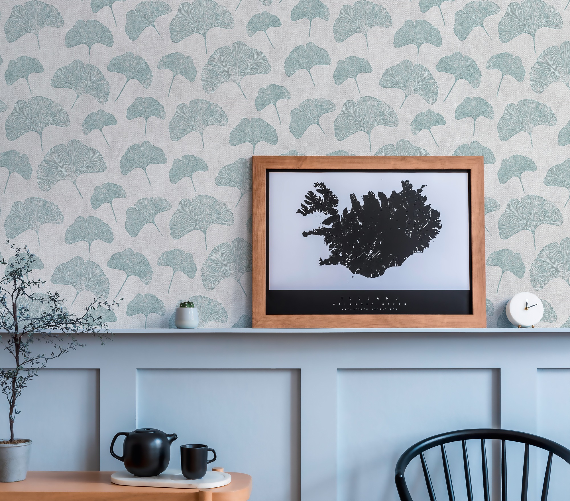 A.S. Création Vliestapete »Ginko Blatt Tapete«, matt-gemustert-neutral, Tapete Floral Blättertapete Tapeten Wohnzimmer Schlafzimmer Küche Flur
