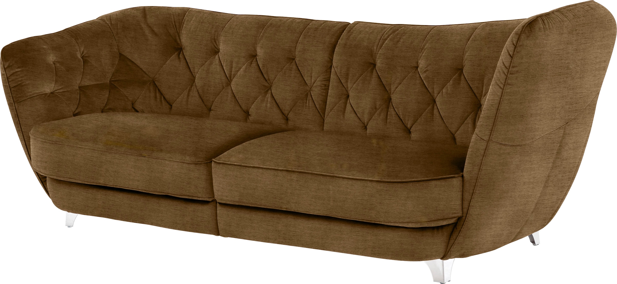 Leonique Big-Sofa »Retro«, stylischer Hochlehner günstig online kaufen