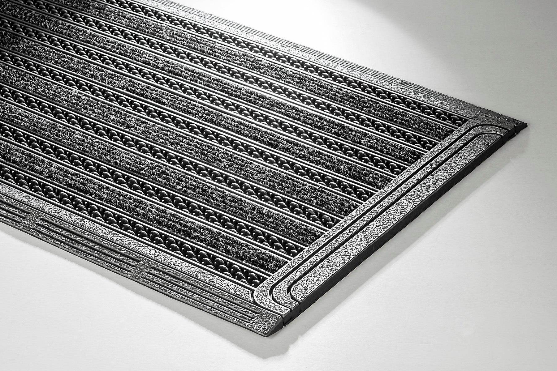 Home2Fashion Fußmatte »GridClean ST-XXL«, rechteckig, 12 mm Höhe, Schmutzfangmatte, robust & strapazierfähig, In- und Outdoor geeignet