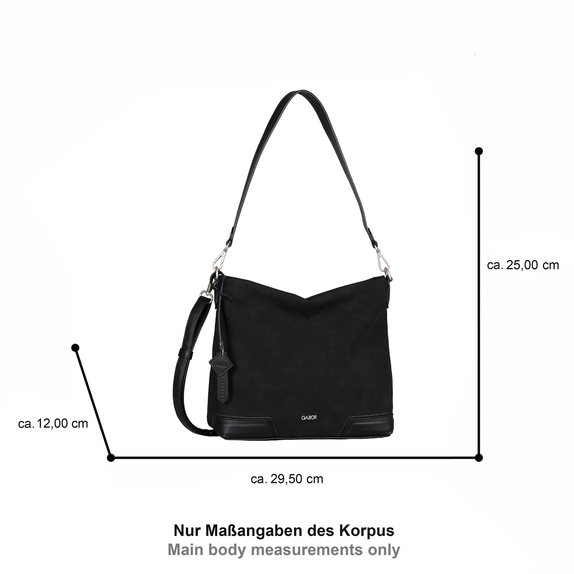 Gabor Umhängetasche »Cira« Damen Schultertasche mit Logoschriftzug