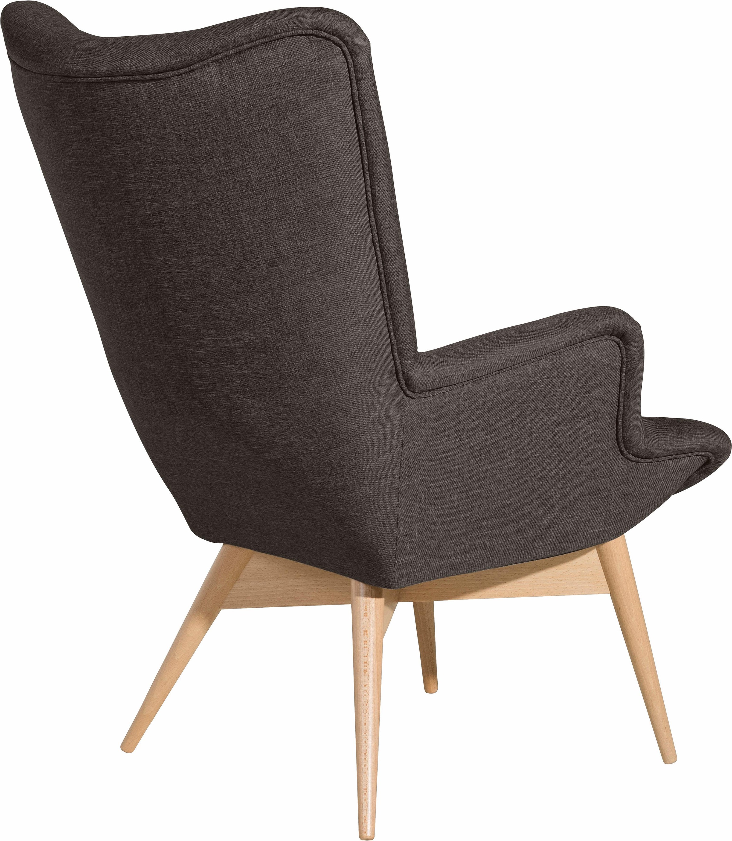 Max Winzer® Sessel »Arne, Hochlehnsessel, Loungesessel«, in Schalenform, im Retrolook, Hochlehner