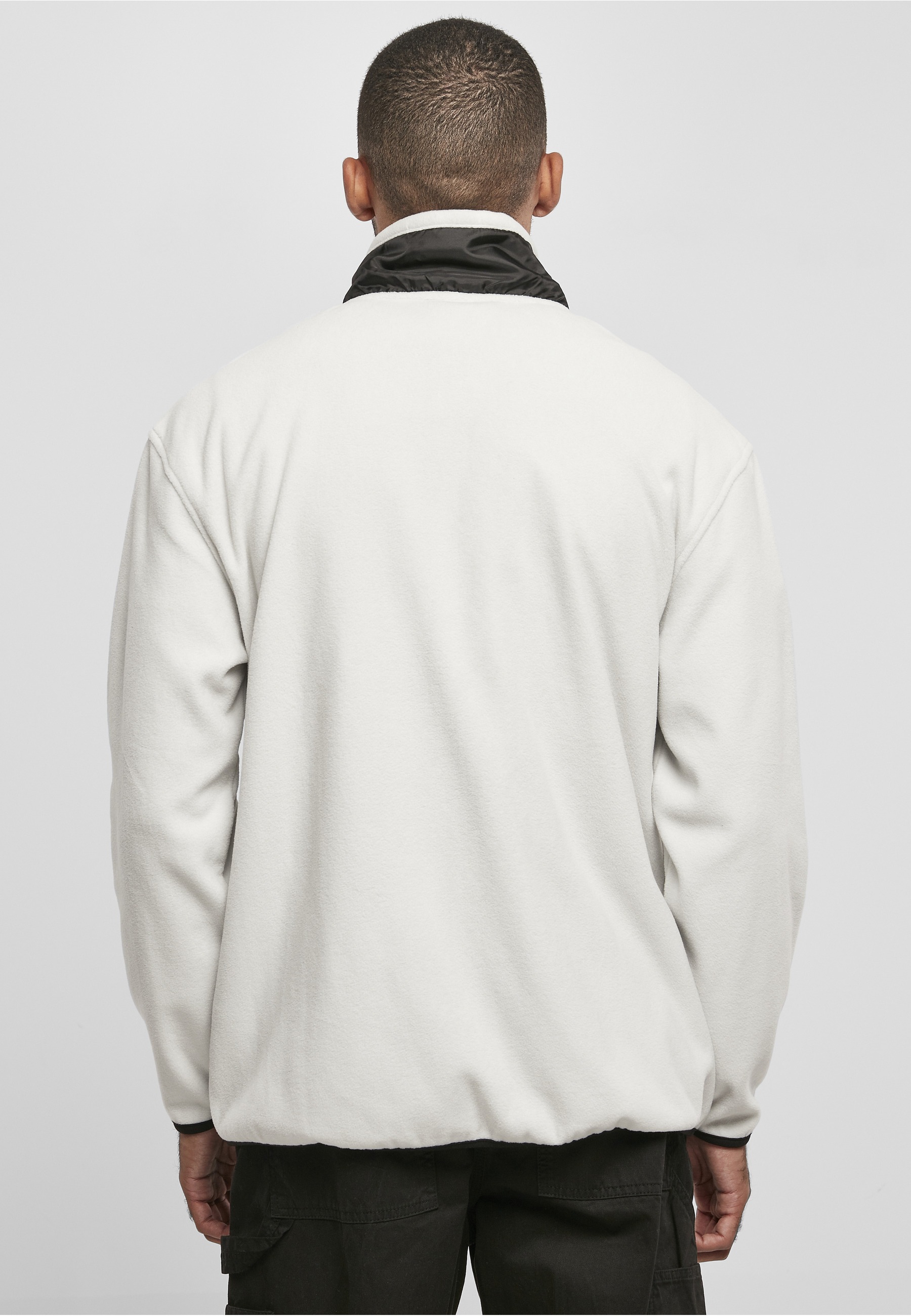 URBAN CLASSICS Fleecejacke »Urban Classics Herren Patched Micro Fleece Jacket« 1 Stk. tlg. ohne Kapuze