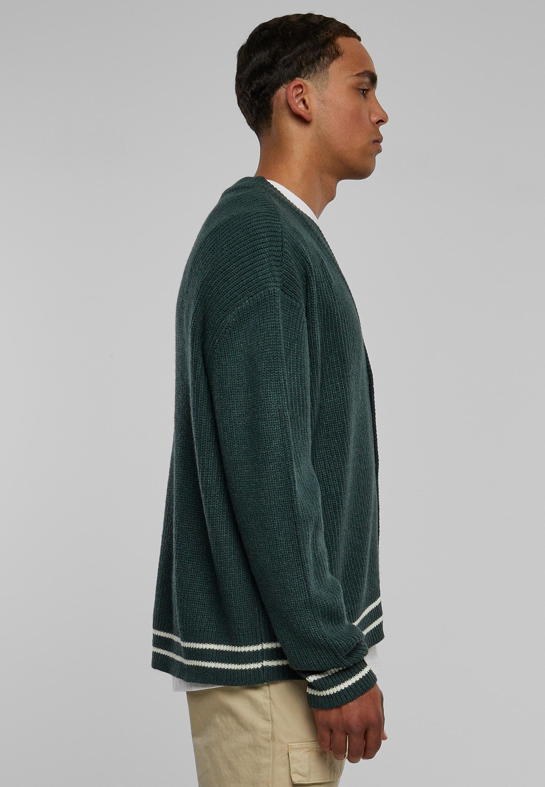 URBAN CLASSICS Strickjacke »Urban Classics Herren Sporty Boxy Cardigan« 1 Stk.