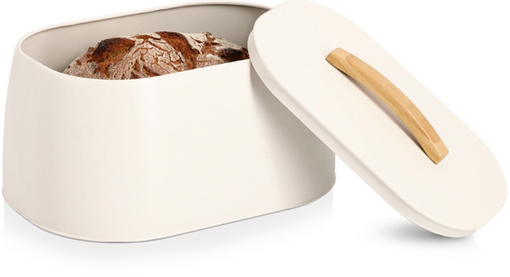 Zeller Present Brotkasten »mit Gummibaumgriff«, (1 tlg.), pflegeleicht, lan günstig online kaufen