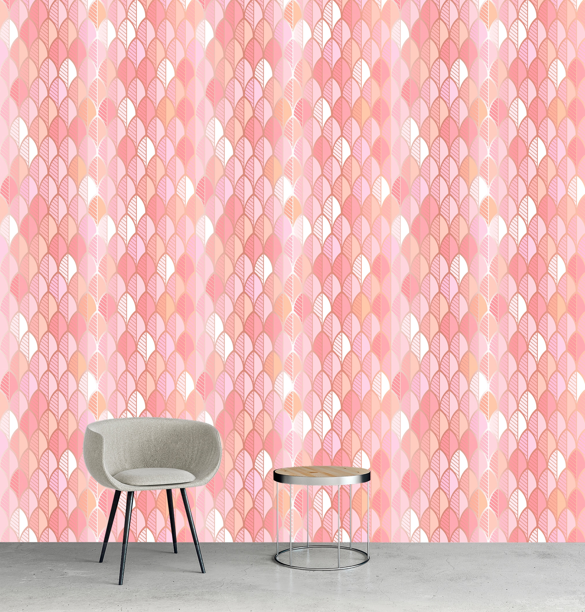 queence Vinyltapete »Alva«, 90x250cm, selbstklebend, kinderleichte Anbringung, Sticker
