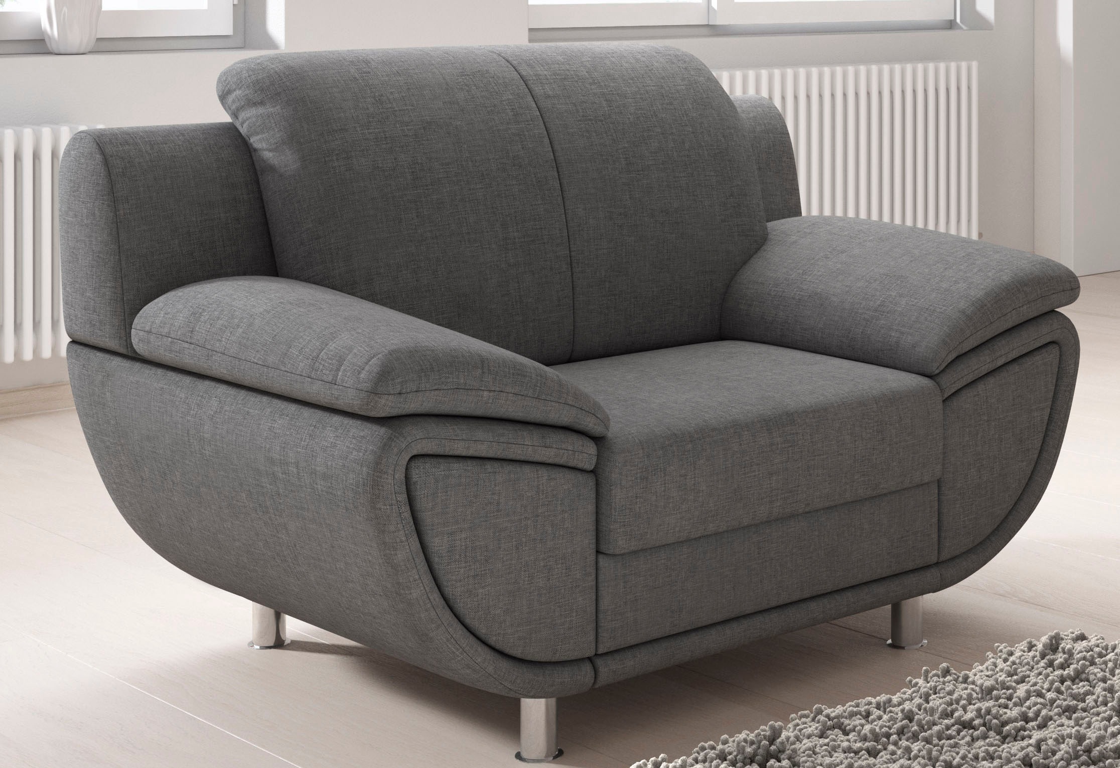 TRENDMANUFAKTUR Sessel »Rondo II, Loungesessel zeitlos und bequem«, wahlwei günstig online kaufen