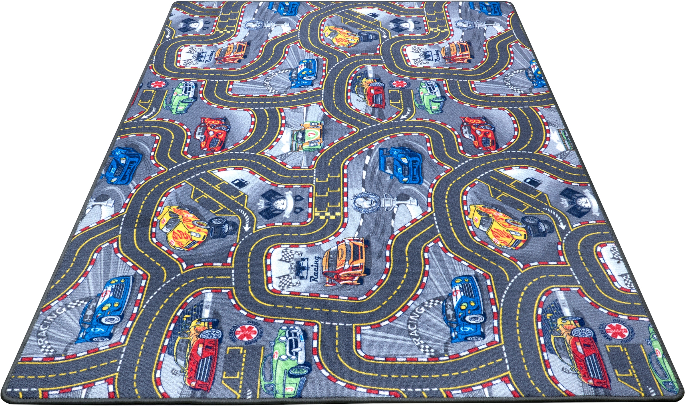 Kinder Teppich Kinderzimmer Auto Spielteppich