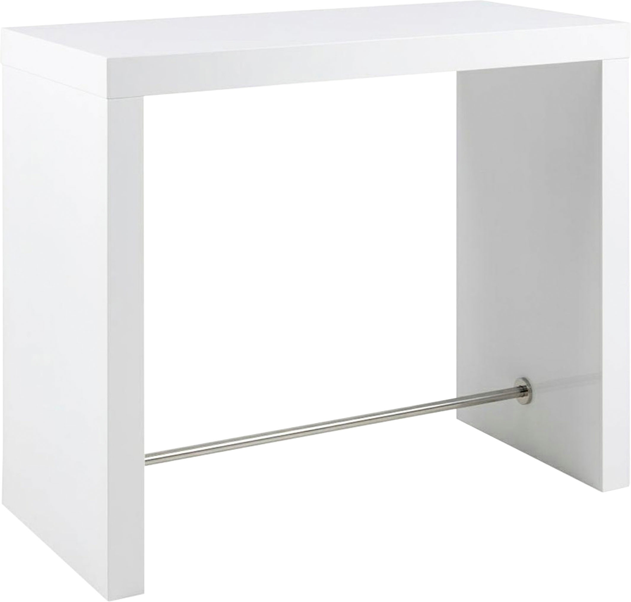 SalesFever Bartisch »Bartisch im eleganten Stil«, Edle Querstrebe in Chromo günstig online kaufen