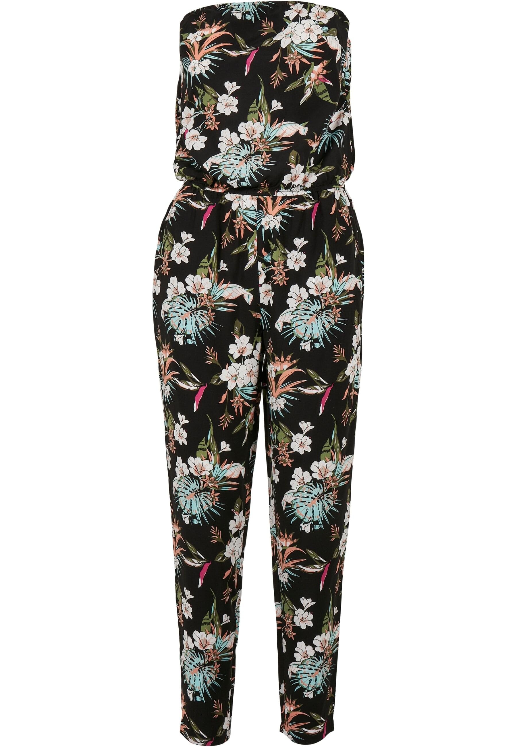 URBAN CLASSICS Jumpsuit »Urban Classics Damen Ladies Viscose Bandeau Jumpsuit« 1 Stk.