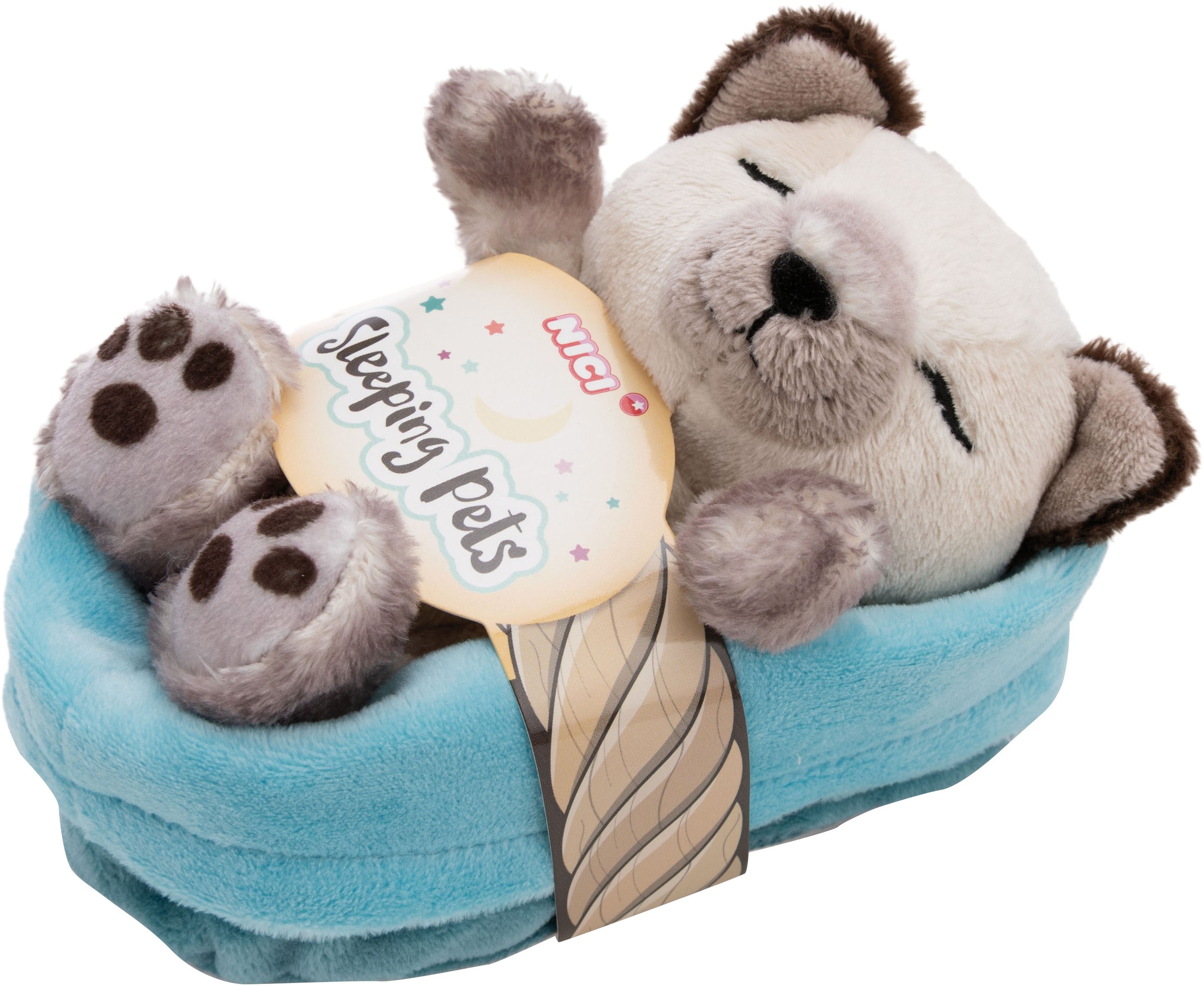 Nici Kuscheltier »Sleeping Pets, Katze Siam, 12 cm« im Körbchen