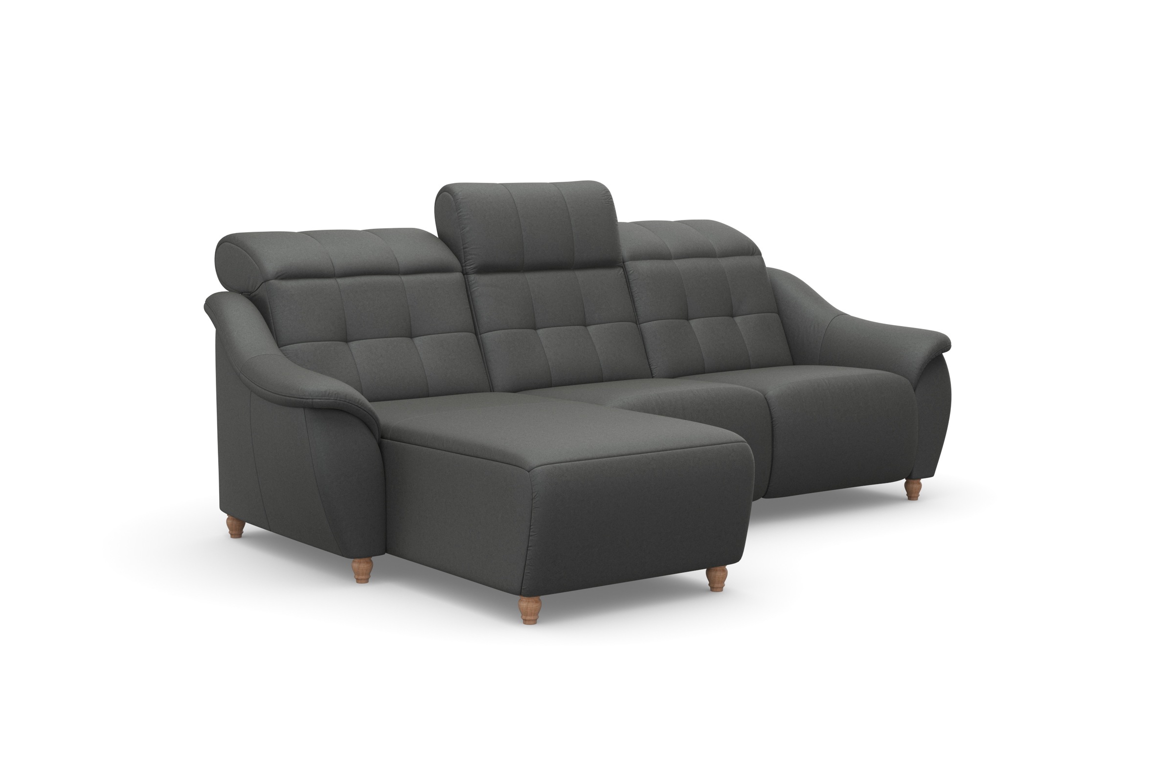 Home affaire Ecksofa »Boston L-Form«, (2 St.), Kopfteilverstellung an jeder Sitzfläche, wahlweise Relaxfunktion