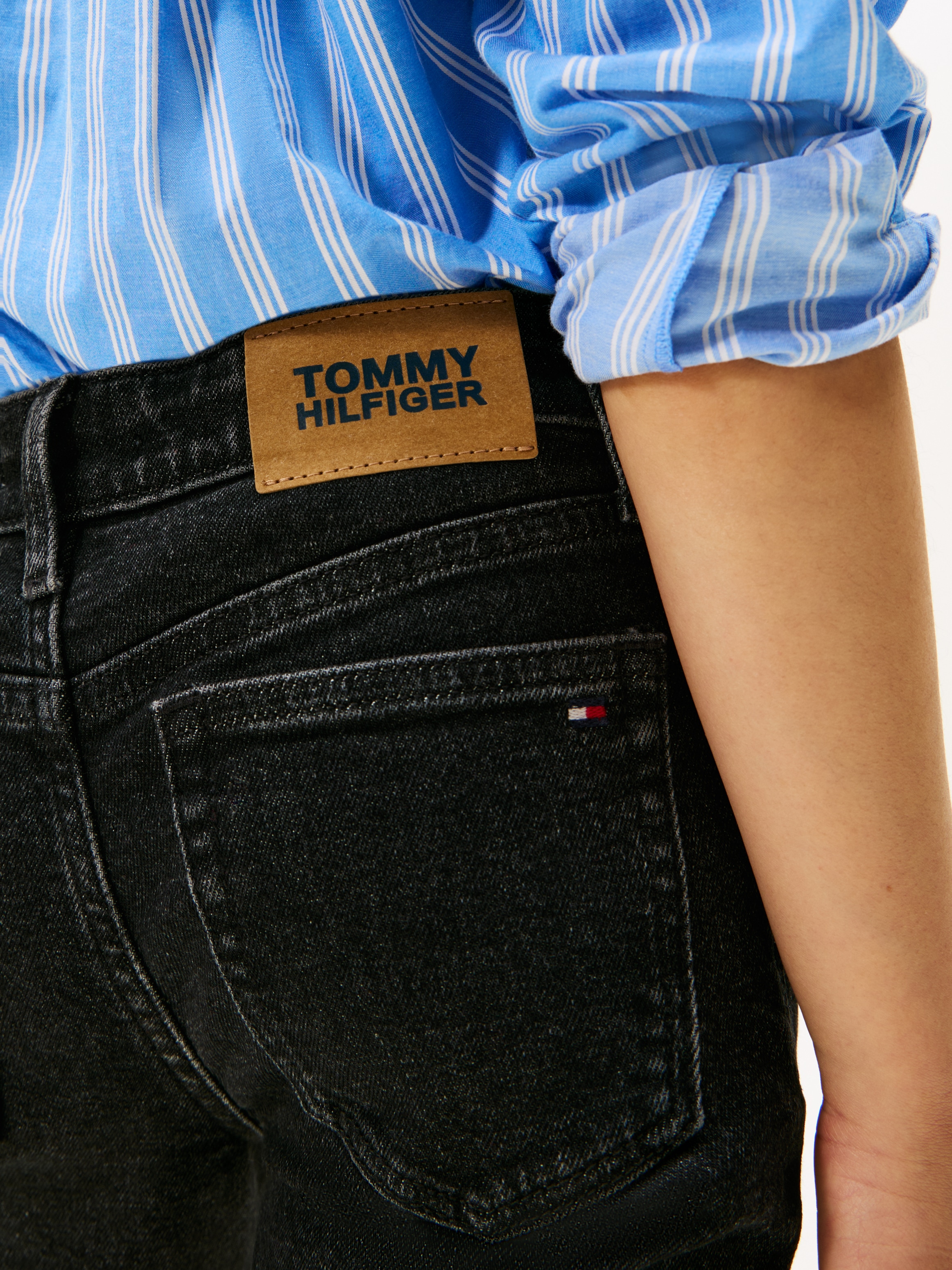 Tommy Hilfiger Schlagjeans »FLARE BLACK«, Kinder bis 16 Jahre