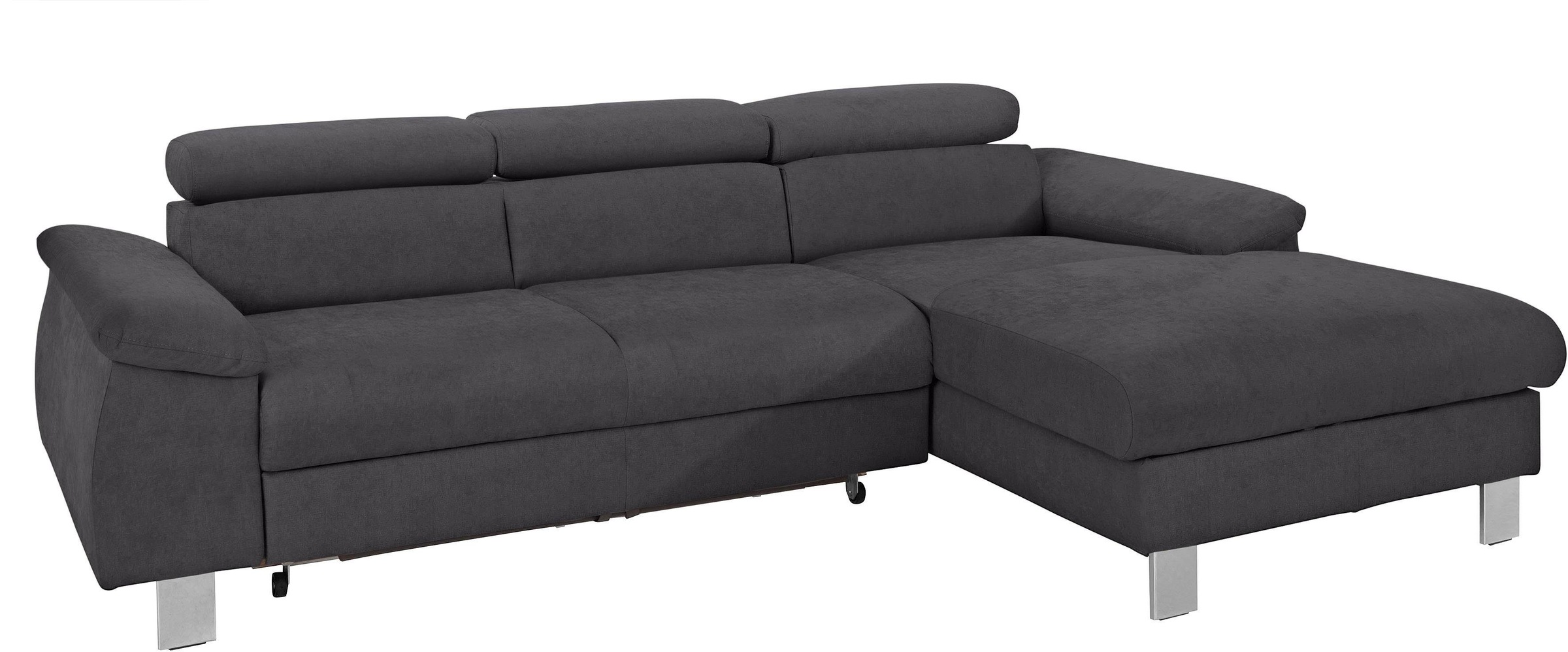 COTTA Ecksofa »Komaris L-Form, B: 244 cm« mit Kopfteilverstellung, optional günstig online kaufen