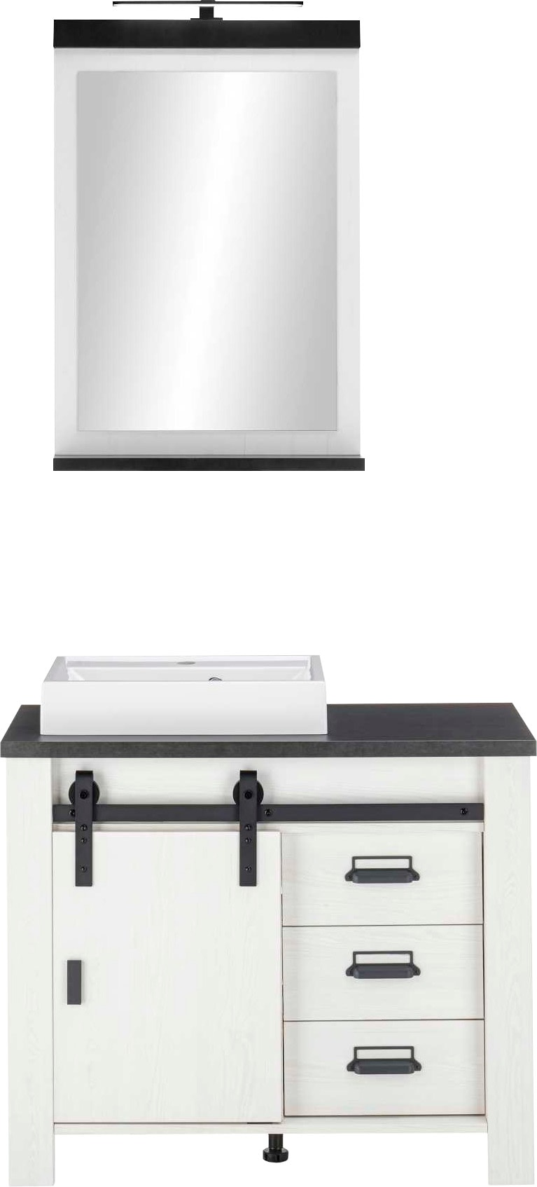 Home affaire Badmöbel-Set »SHERWOOD, Bad im modernen Design, 2-teiliges Bad günstig online kaufen