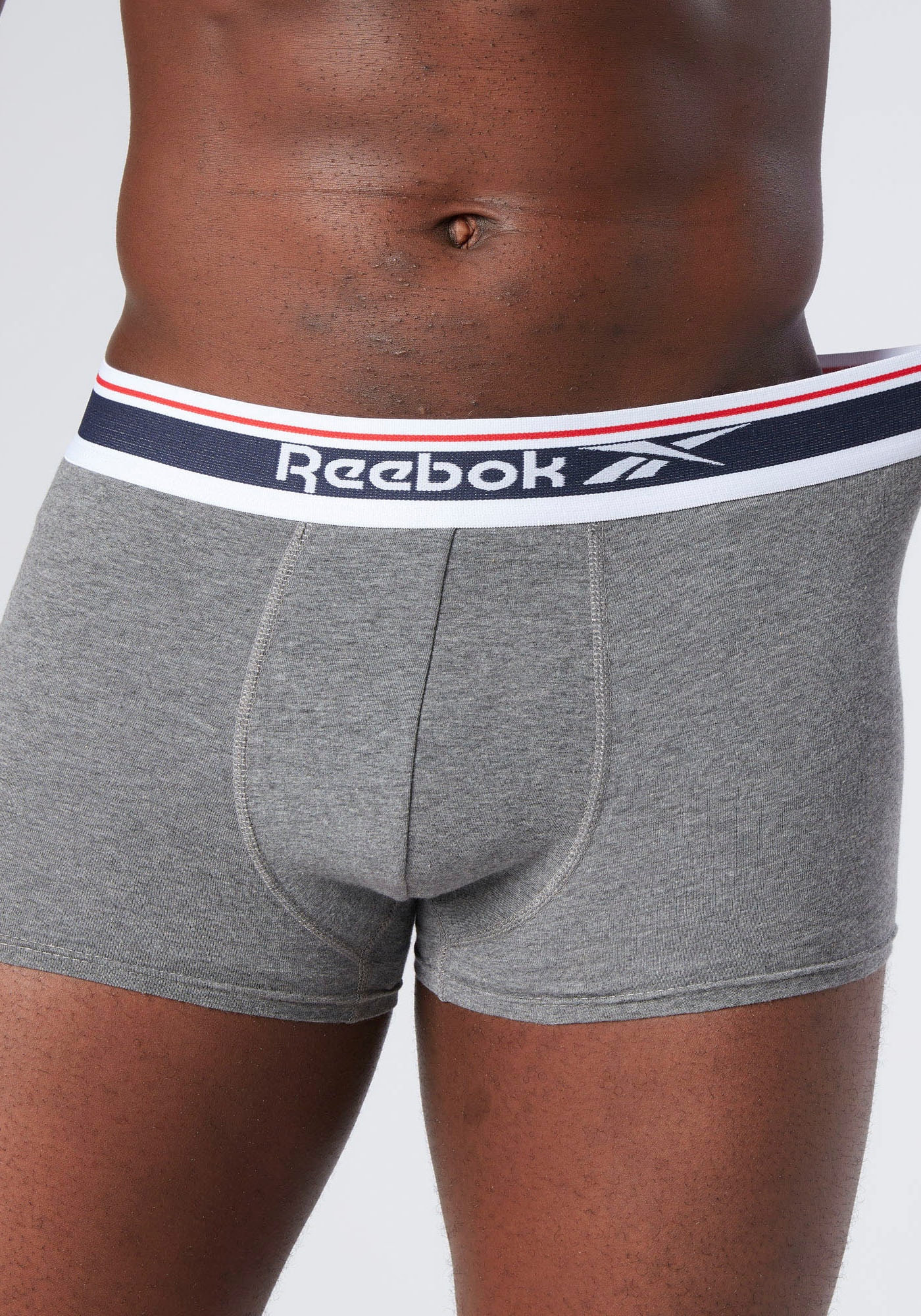 Reebok Boxer »JAY« 5er Pack,  basic, bequem, weich, mit Logo, breiter Bund, Baumwollmix