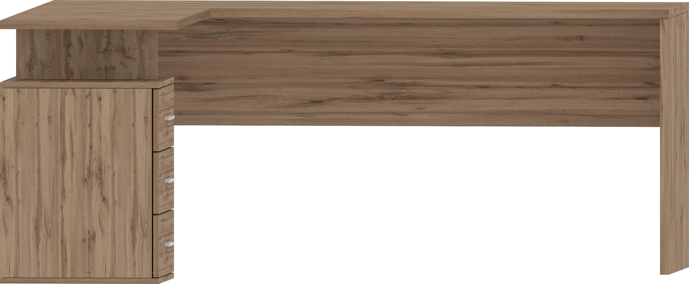 Tecnos Eckschreibtisch »New Selina«, Schreibtisch mit 3 Schubkästen, Maße  180/100x60x75 cm, Made in Italy auf Rechnung bestellen