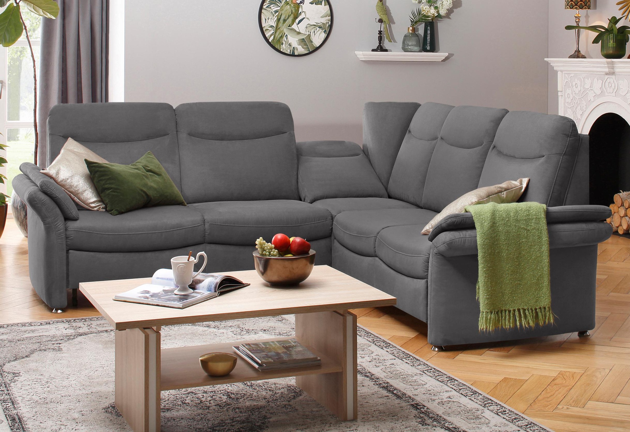 Home affaire Ecksofa »Tahoma L-Form« mit Armlehnfunktion, wahlweise Bettfunktion, Schublade, Relaxfunktion