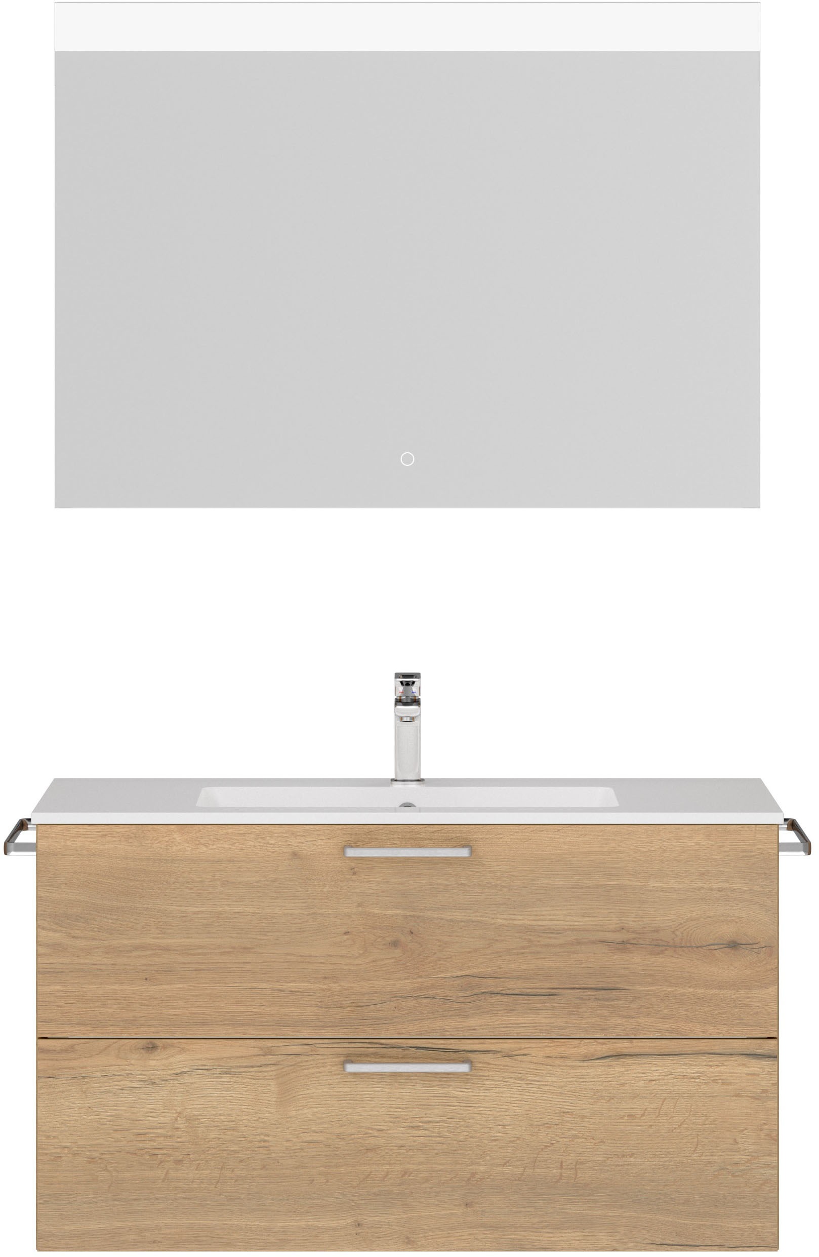 nobilia® Badmöbel-Set »Tolvina« vormontiert, mit Soft-Close, 2 Stk. tlg. in günstig online kaufen