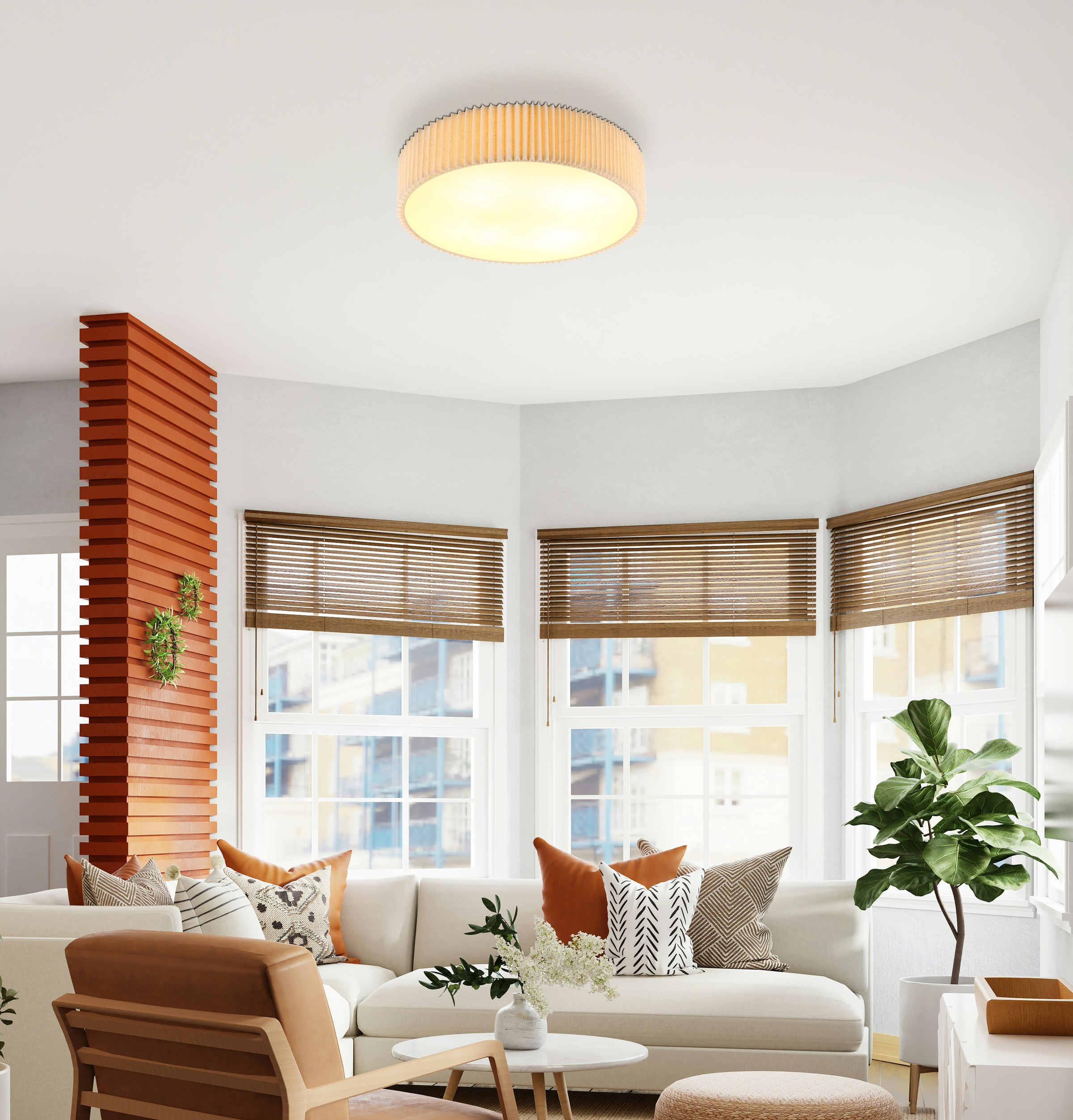 GLOBO LIGHTING Deckenleuchte »PAGE« E27 1 Stk. Deckenlampe Wohnzimmer-Leuch günstig online kaufen