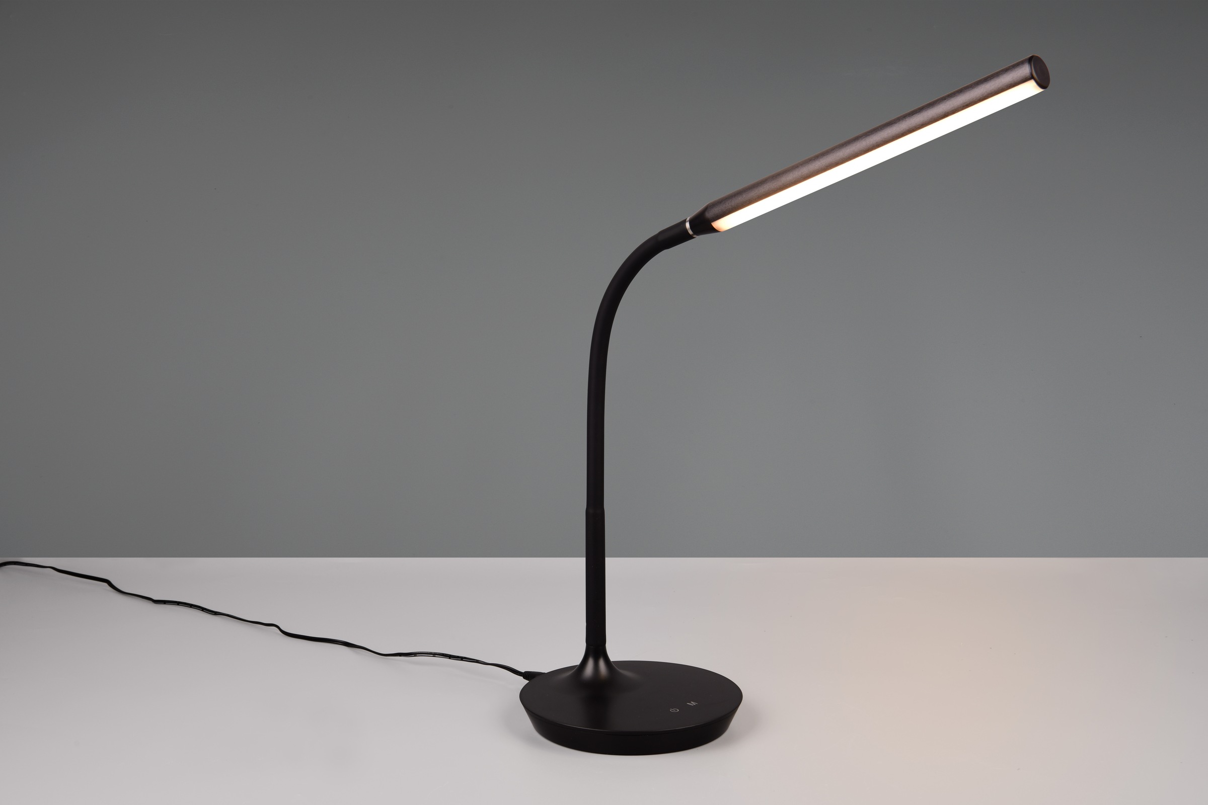 REALITY Leuchten LED Schreibtischlampe »TORO, LED Tischeuchte mit Flexarm, Höhe 38cm Tiefe 35cm 5W 700 Lumen« LED-Board 1 Stk. Farbwechsler | warmweiß - kaltweiß Touch Dimmer und Lichtfarbe in Stufen wählbar 3000-4000-5000K