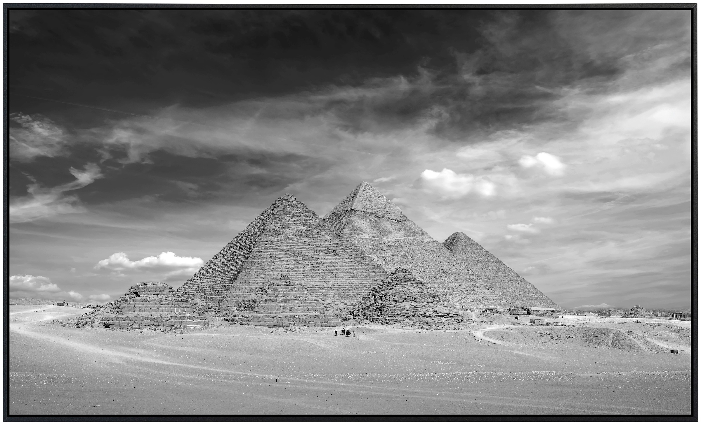 Papermoon Infrarotheizung »Pyramiden Schwarz & Weiß«, sehr angenehme Strahl günstig online kaufen