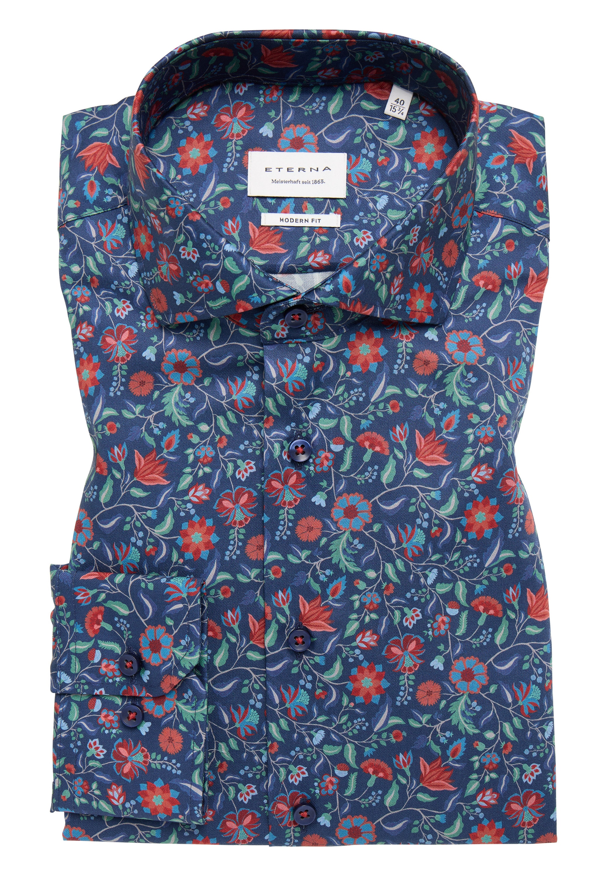 Eterna Langarmhemd »MODERN FIT« NON IRON (bügelfrei)