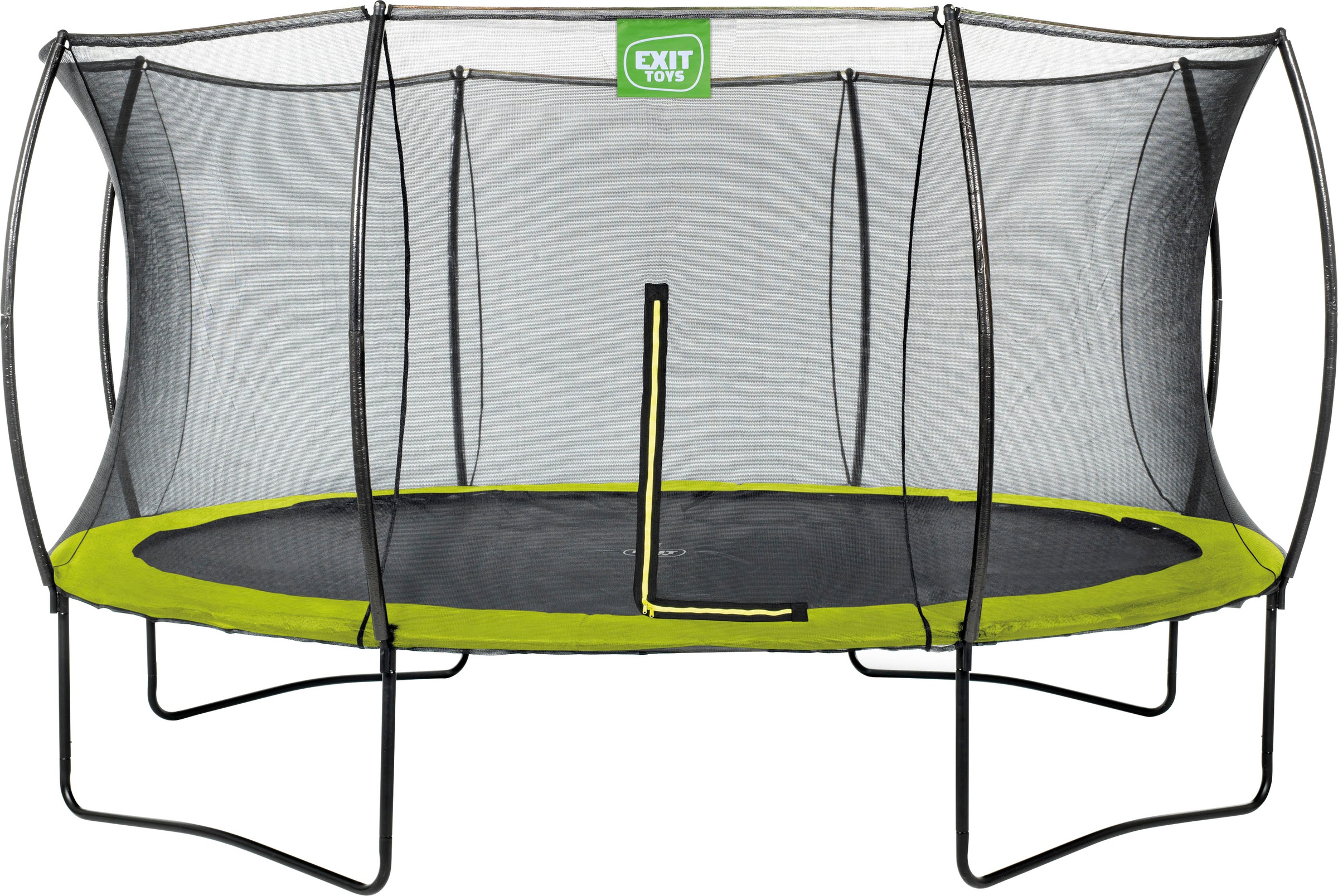 EXIT Gartentrampolin »Silhouette« Ø 427 cm mit Sicherheitsnetz grün Ø 427cm