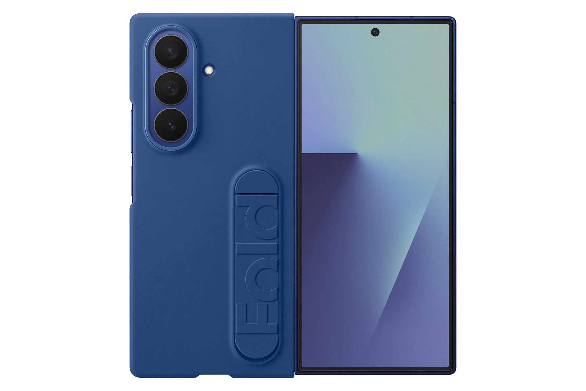 SAMSUNG Handyhülle »Silicone Case für Galaxy Z Fold7« Galaxy Z Fold7 Backcover, Schutzhülle, Handyschutzhülle, Case, Schutzcase, stoßfest Blau...