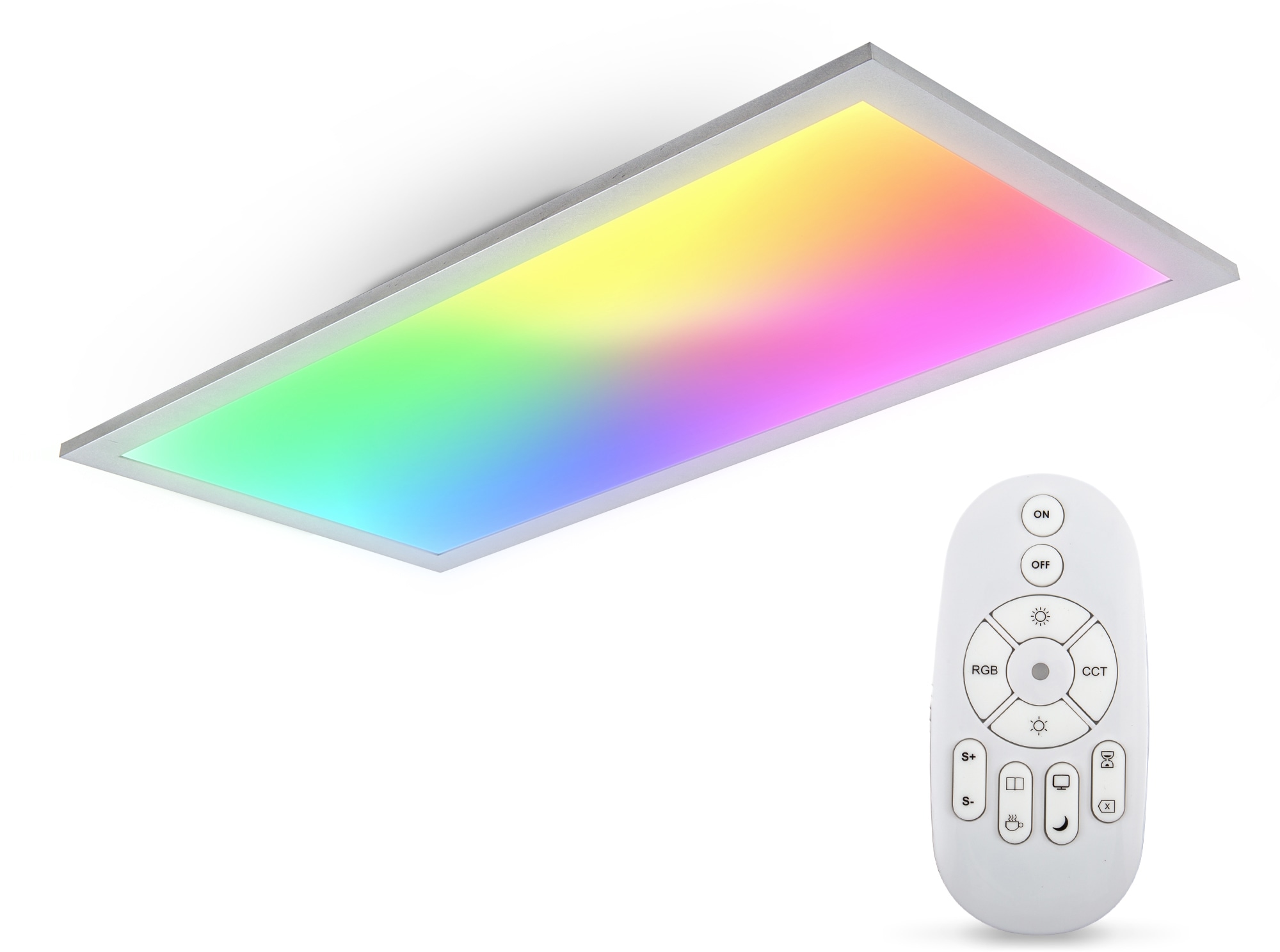B.K.Licht Deckenleuchte, 1 flammig-flammig, Panel, Farbtemp. stufenlos  einstellbar, RGB, dimmbar, Fernbedienung auf Raten bestellen | Deckenlampen