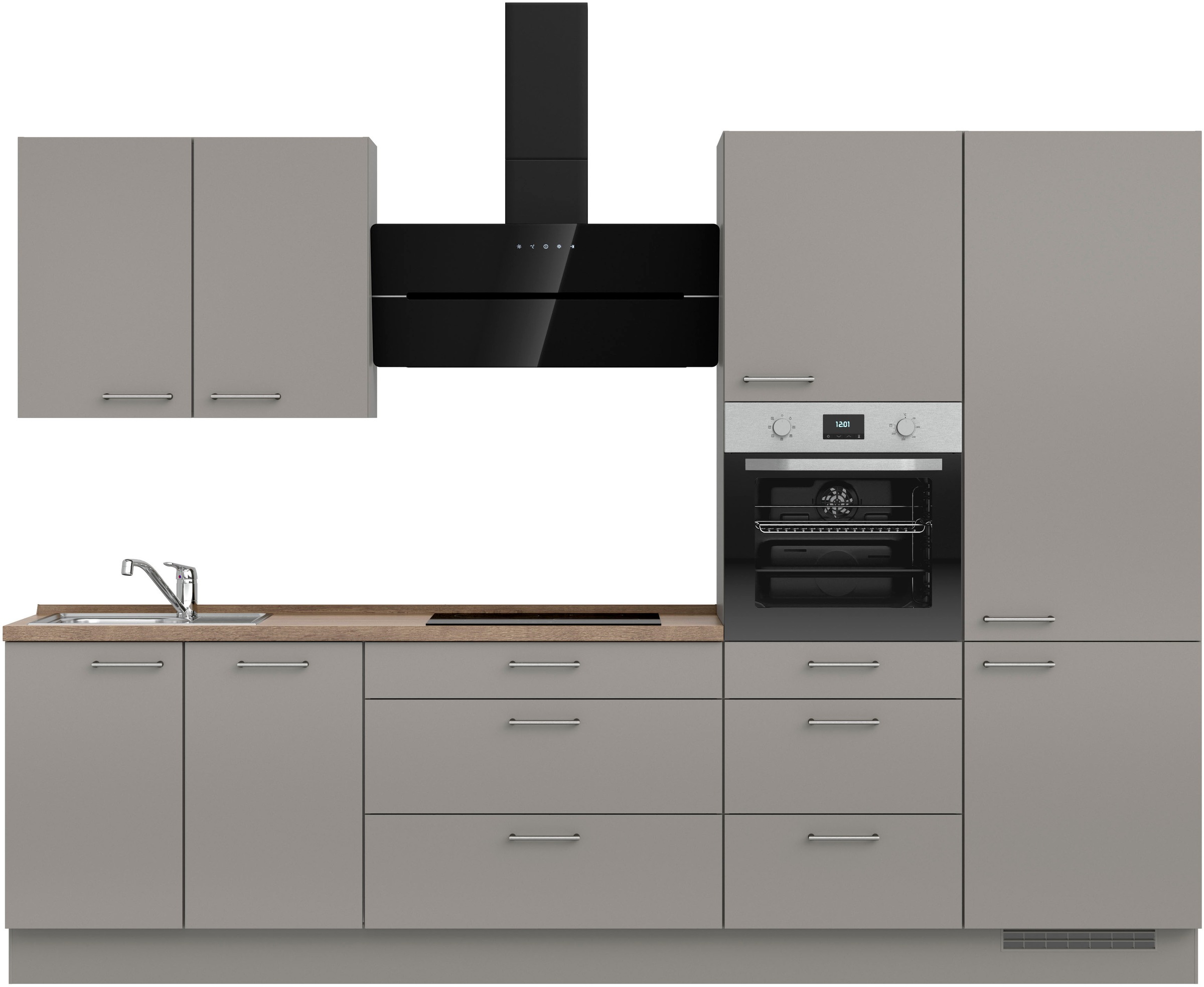 nobilia® Küchenzeile »"Laser II", Ausrichtung wählbar, Breite 300 cm« vormo günstig online kaufen