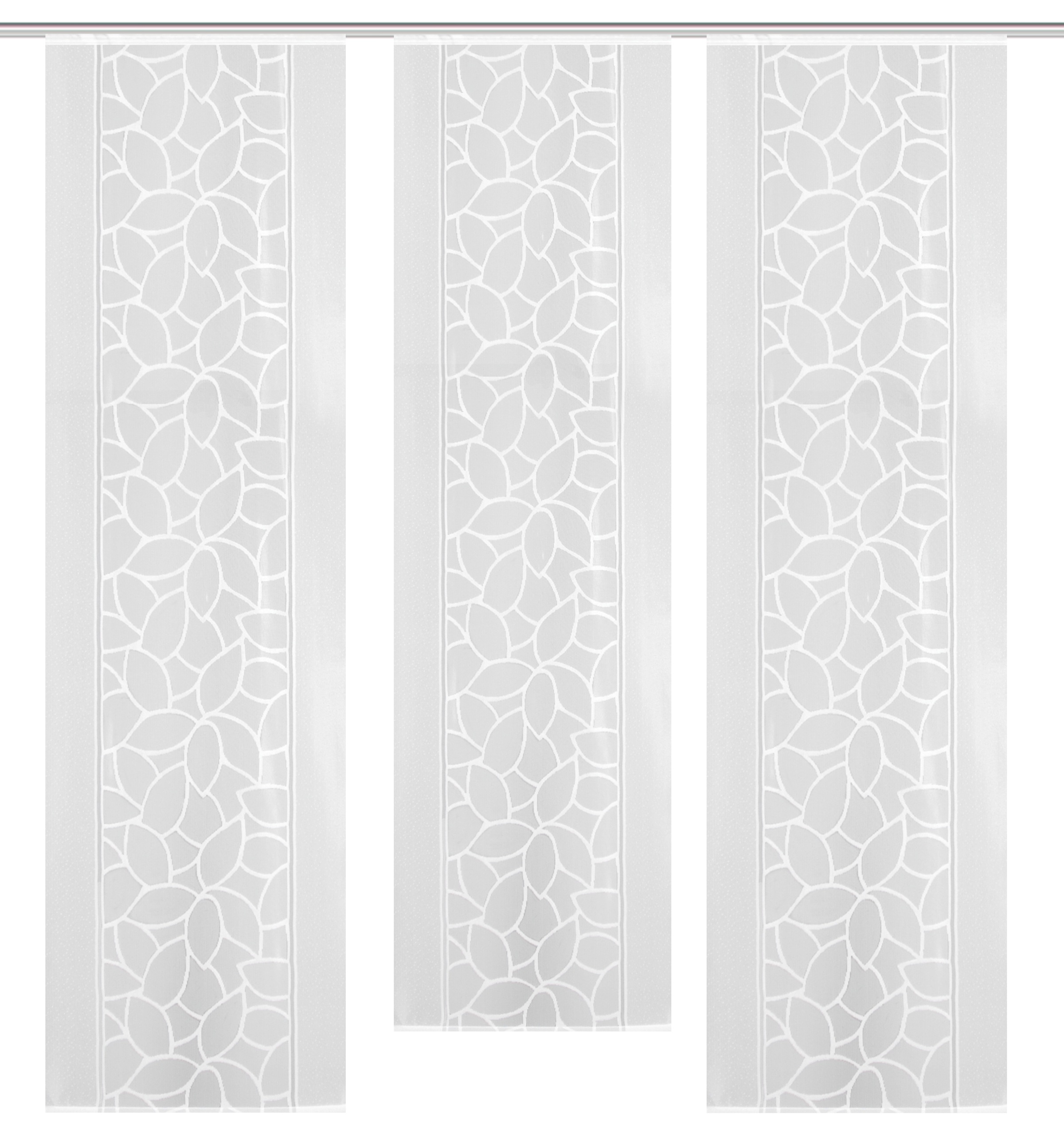 HOME WOHNIDEEN Schiebegardine »JENNA«, (3 St.), Schiebevorhang Jacquard Set