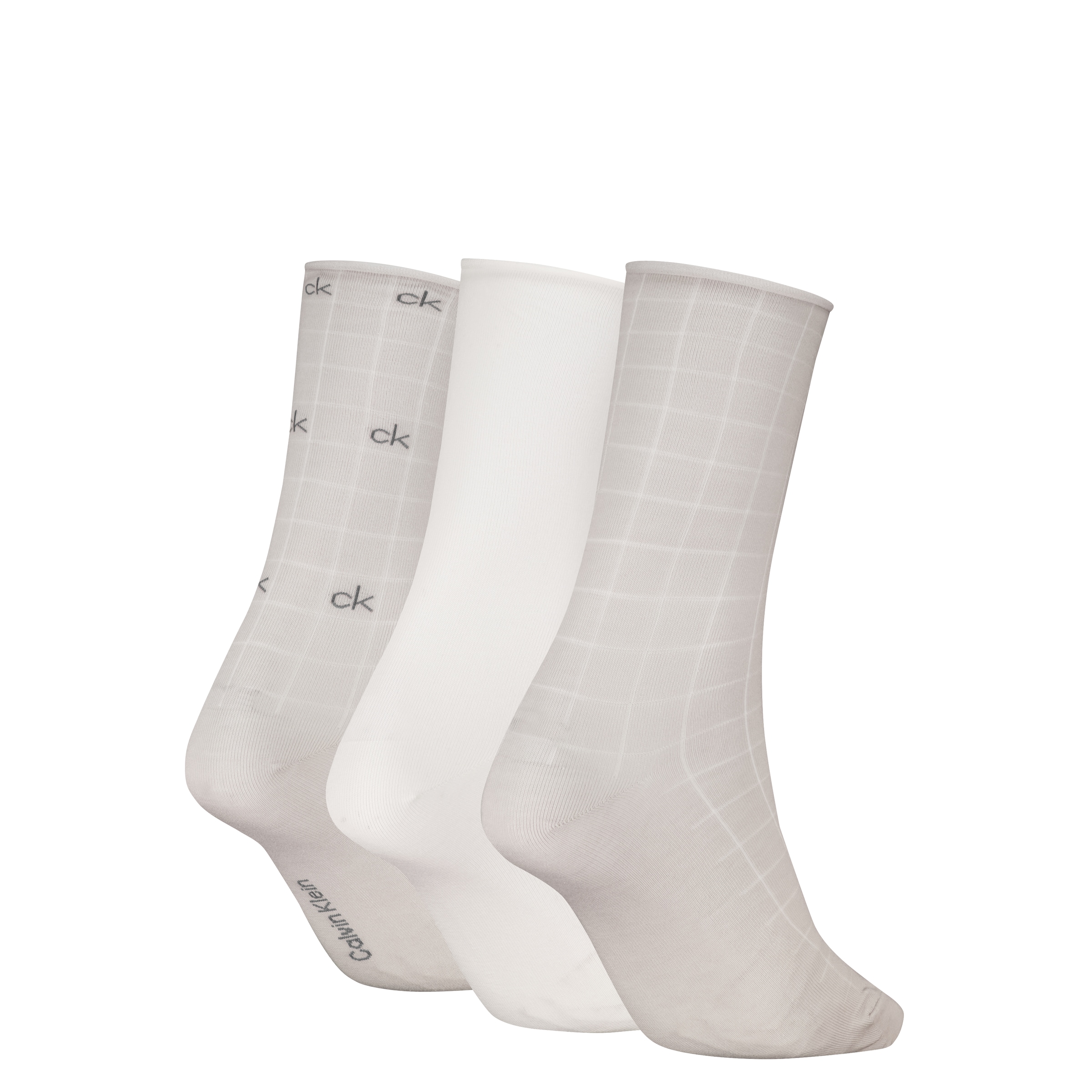 Calvin Klein Socken »CK WOMEN SOCK GIFTBOX GRID AOP« 3er Pack,  Geschenkbox