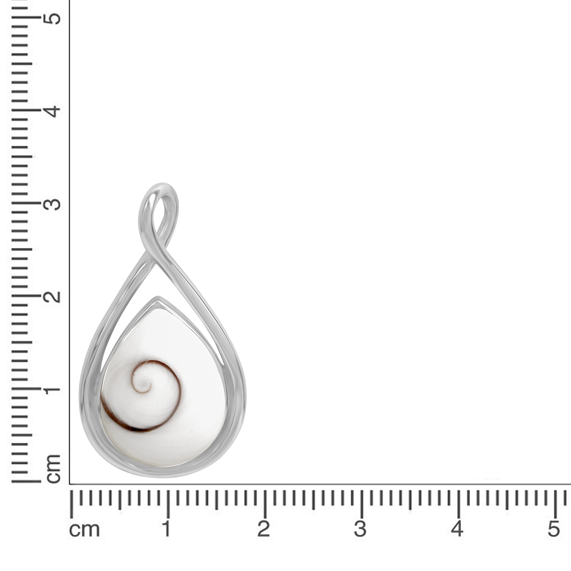Vivance Kettenanhänger »925/- Sterling Silber rhodiniert mit Muschel weiß«