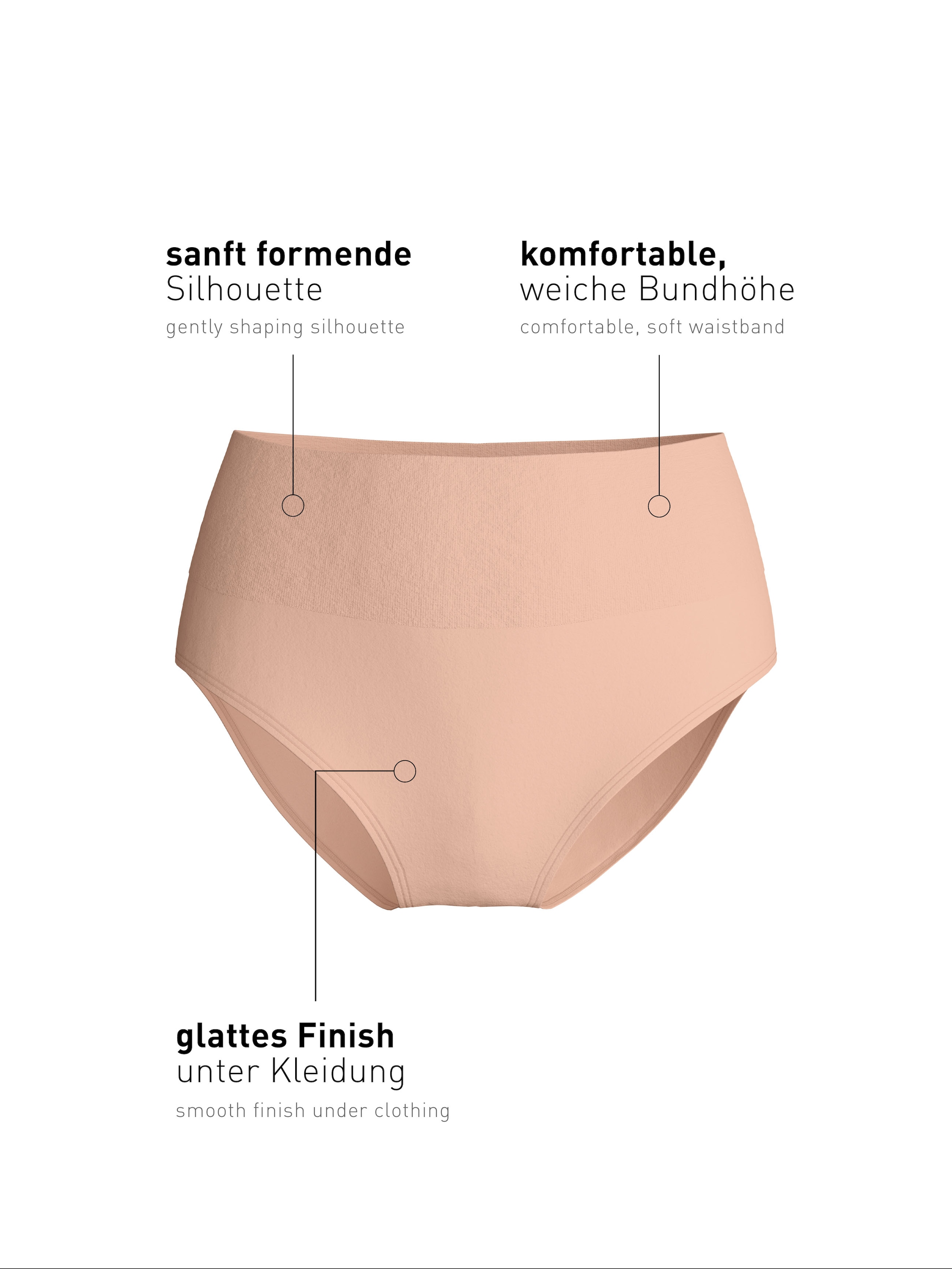 CALIDA Taillenslip »Seamless Shape« mit leichtem Shape-Effekt,