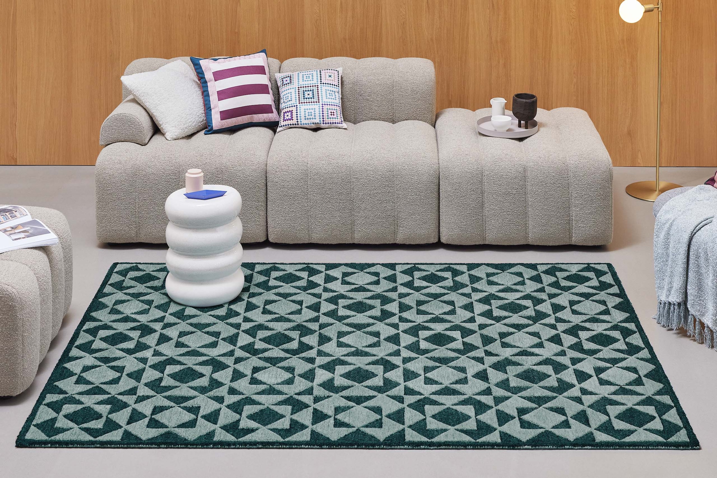 Wecon home Teppich »Downtown«, rechteckig, 10 mm Höhe, handgefertigt, pfleg günstig online kaufen