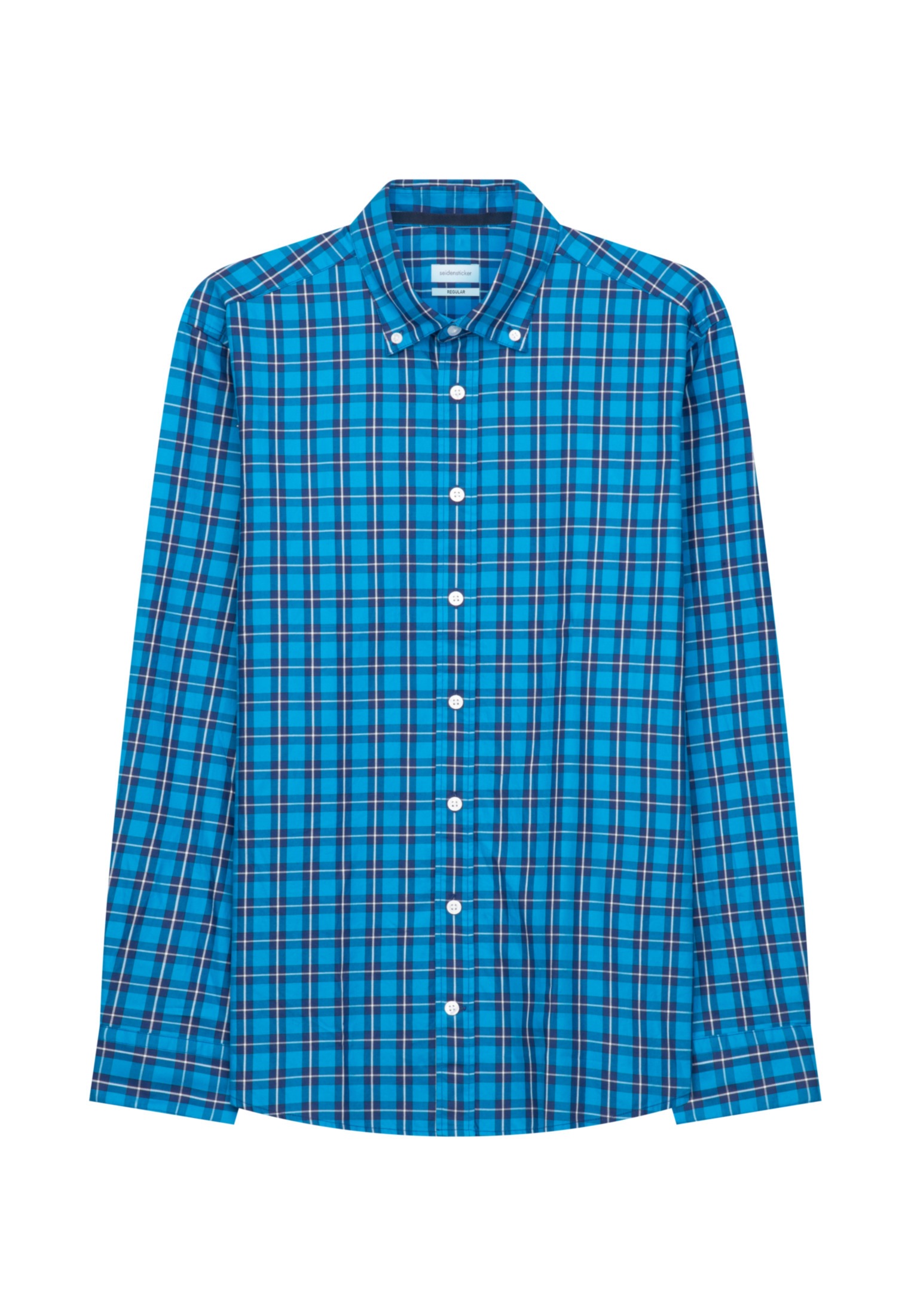 seidensticker Businesshemd »Schwarze Rose«, Regular Langarm Button-Down-Kragen Karo