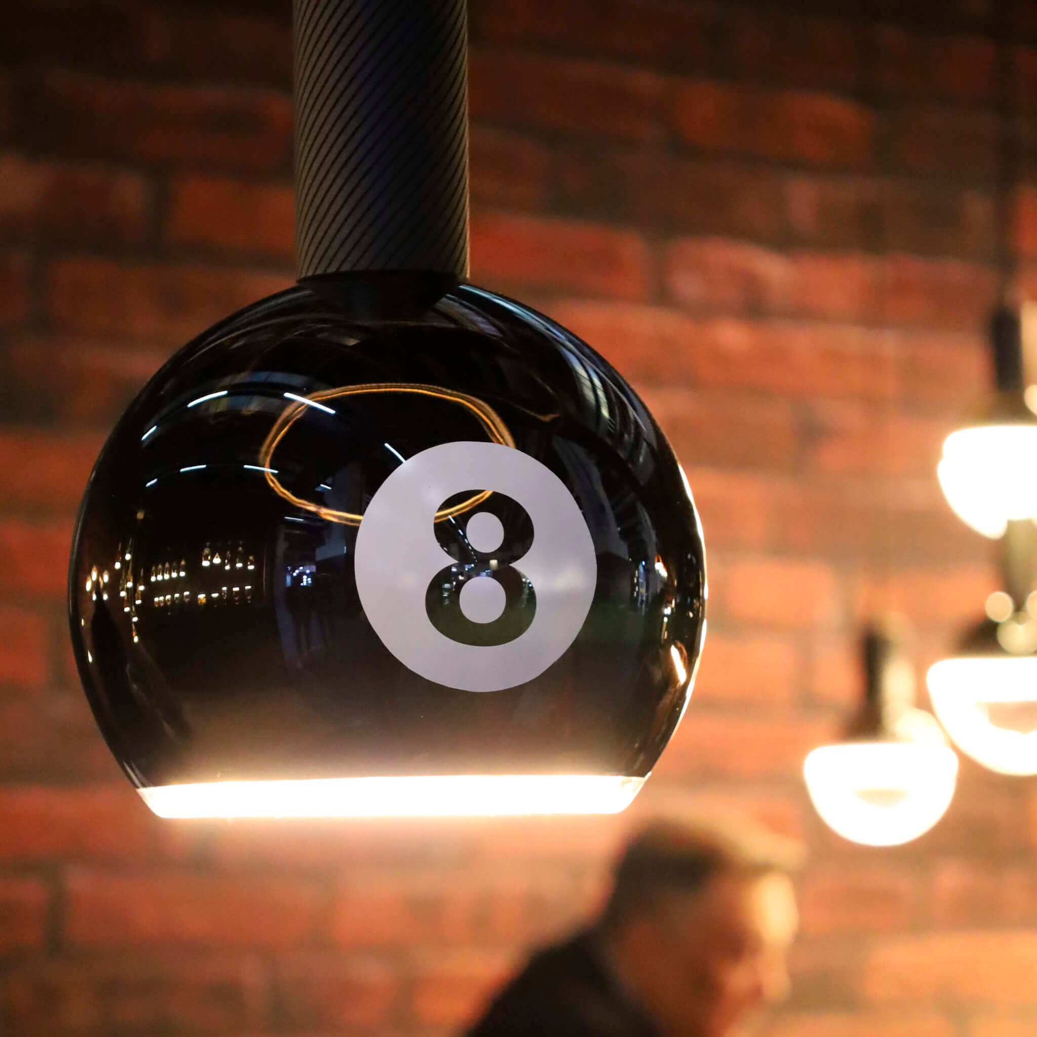 SEGULA LED-Leuchtmittel »LED Floating Billard 200 black 8« E27 1 Stk. Extra-Warmweiß handmade