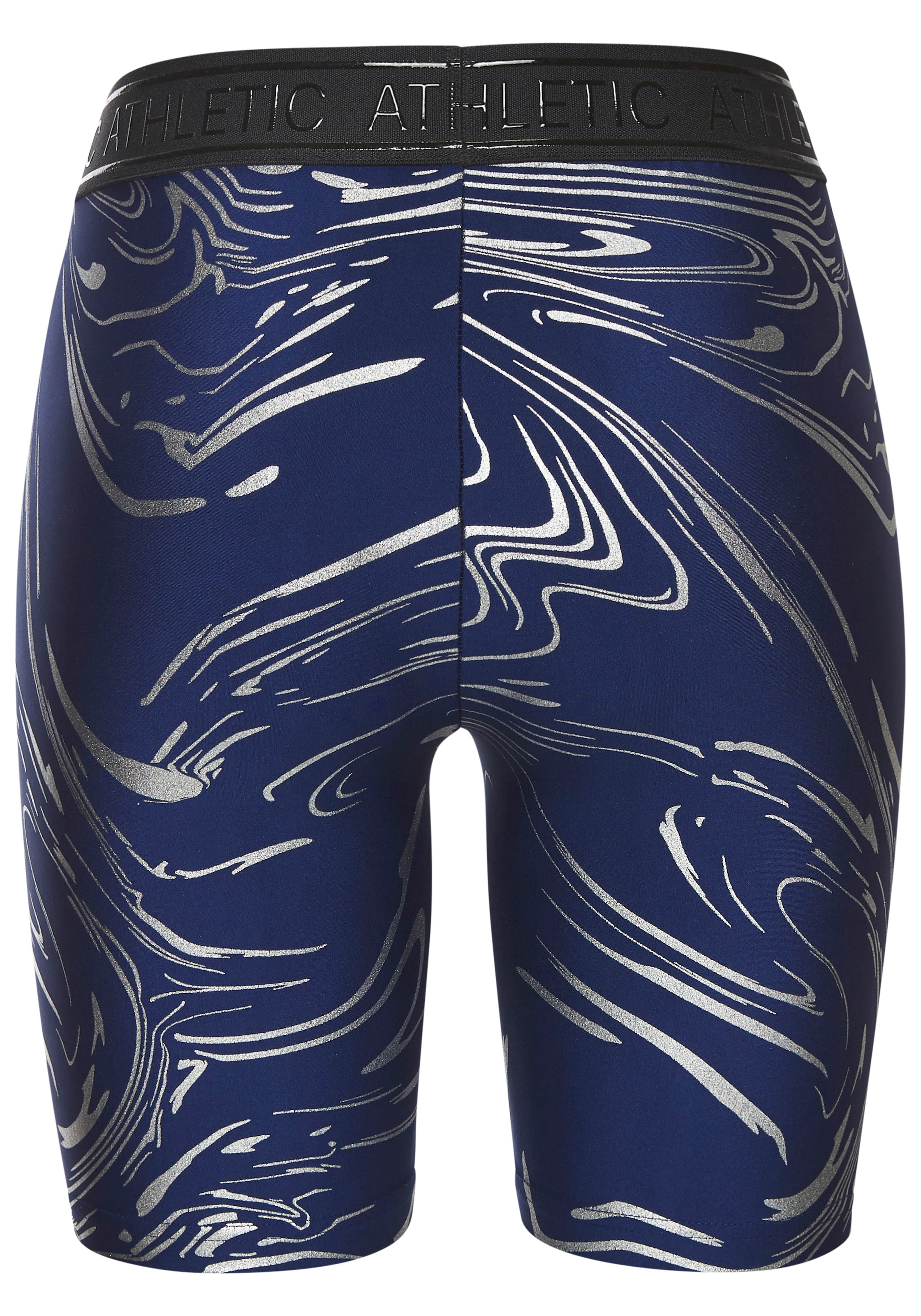 LASCANA ACTIVE Funktionsshorts, mit glänzendem 3D Schriftzug auf dem Bund