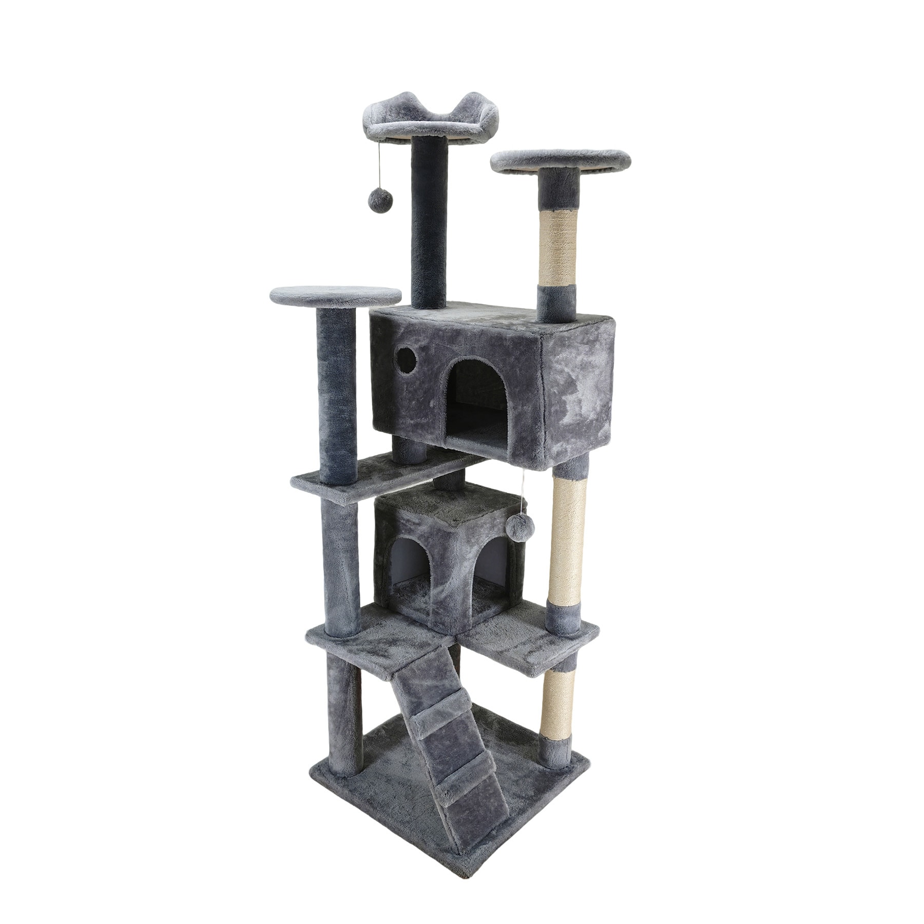 OTTO home Kratzbaum »Stubentiger« 156 cm hoch stabile Spanplatte, robuster Sisal und kuscheliger Plüsch