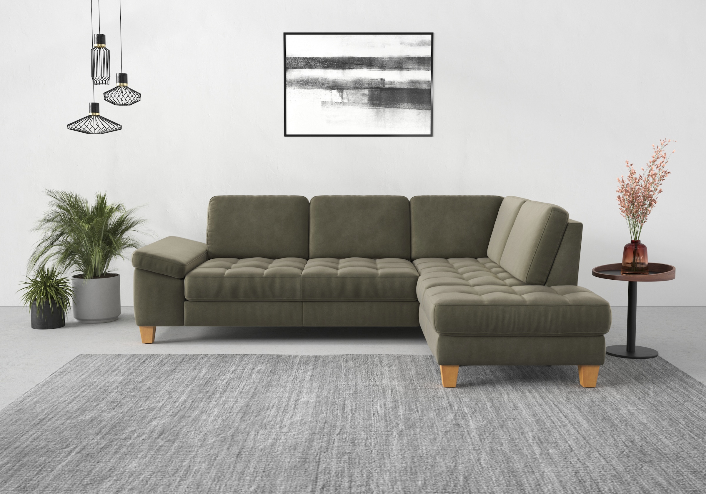 sit&more Ecksofa »Westham L-Form«, mit Ottomane, mit oder ohne Bettfunktion günstig online kaufen