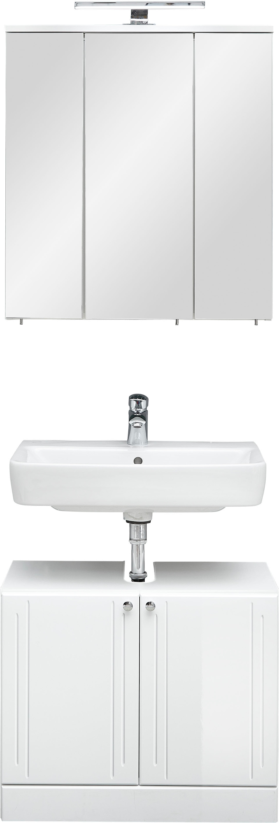 Saphir Badmöbel-Set »Quickset 955 2-teilig, Waschbeckenunterschrank und LED günstig online kaufen