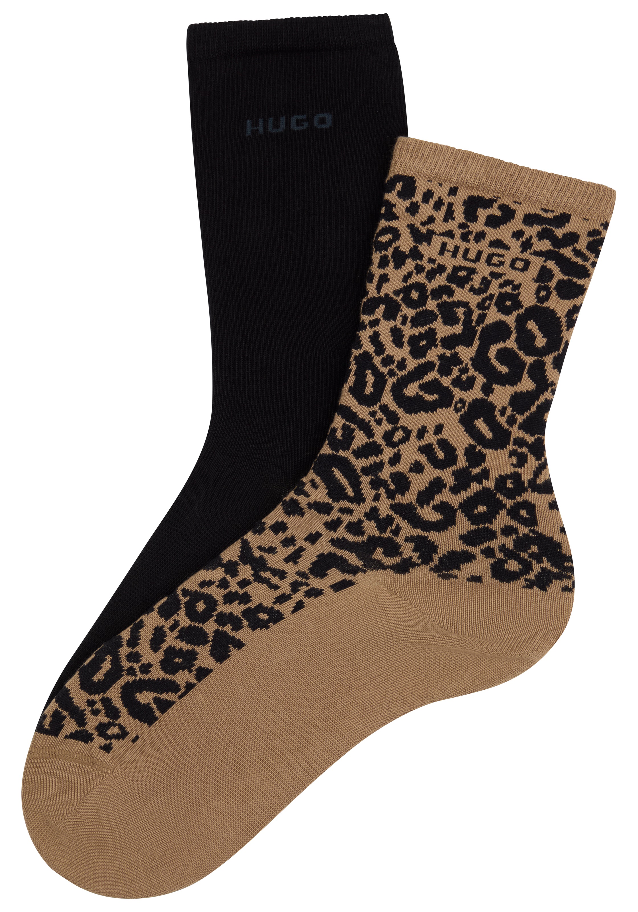 HUGO Underwear Socken »LEO LOGO«, (Packung, 2 Paar), mit HUGO-Schriftzug