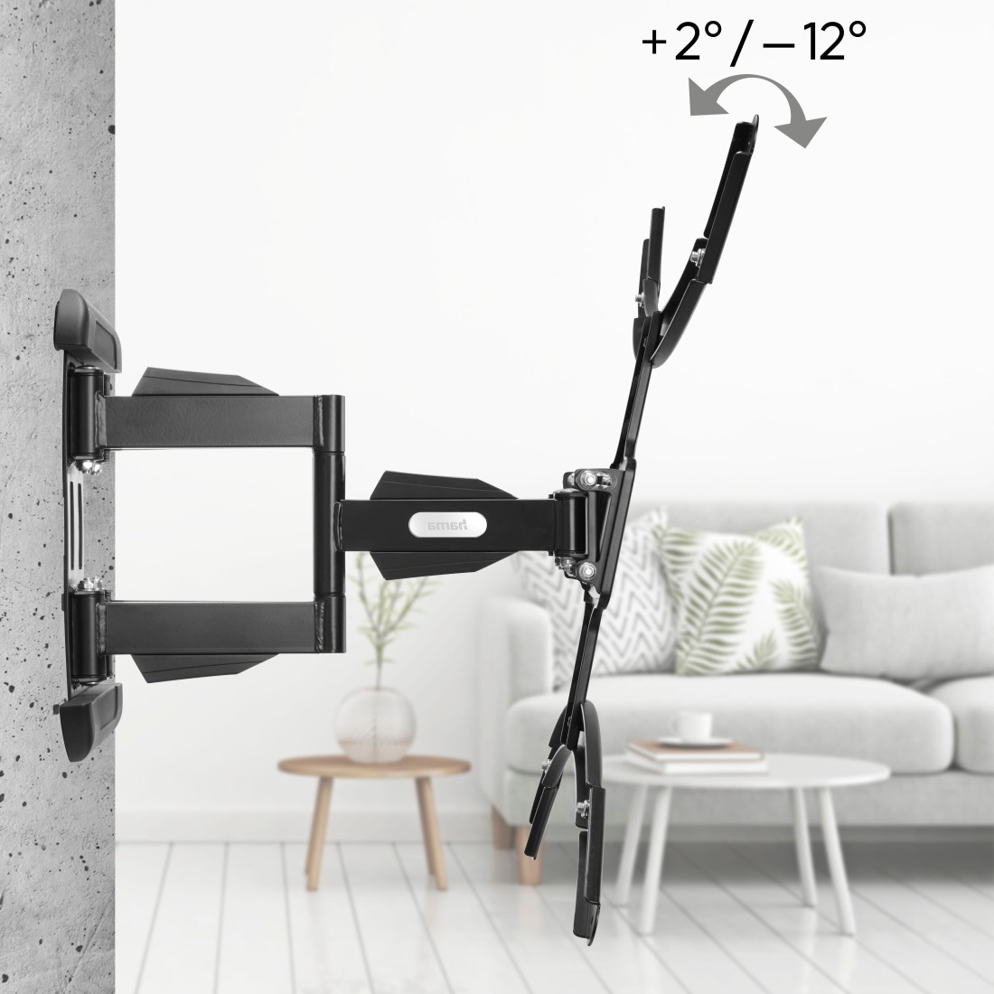 Hama TV-Wandhalterung »schwenkbar, vollbeweglich, 94 - 229cm (37" - 90"), 43",50",55",65",75"«, bis 228,6 cm Zoll