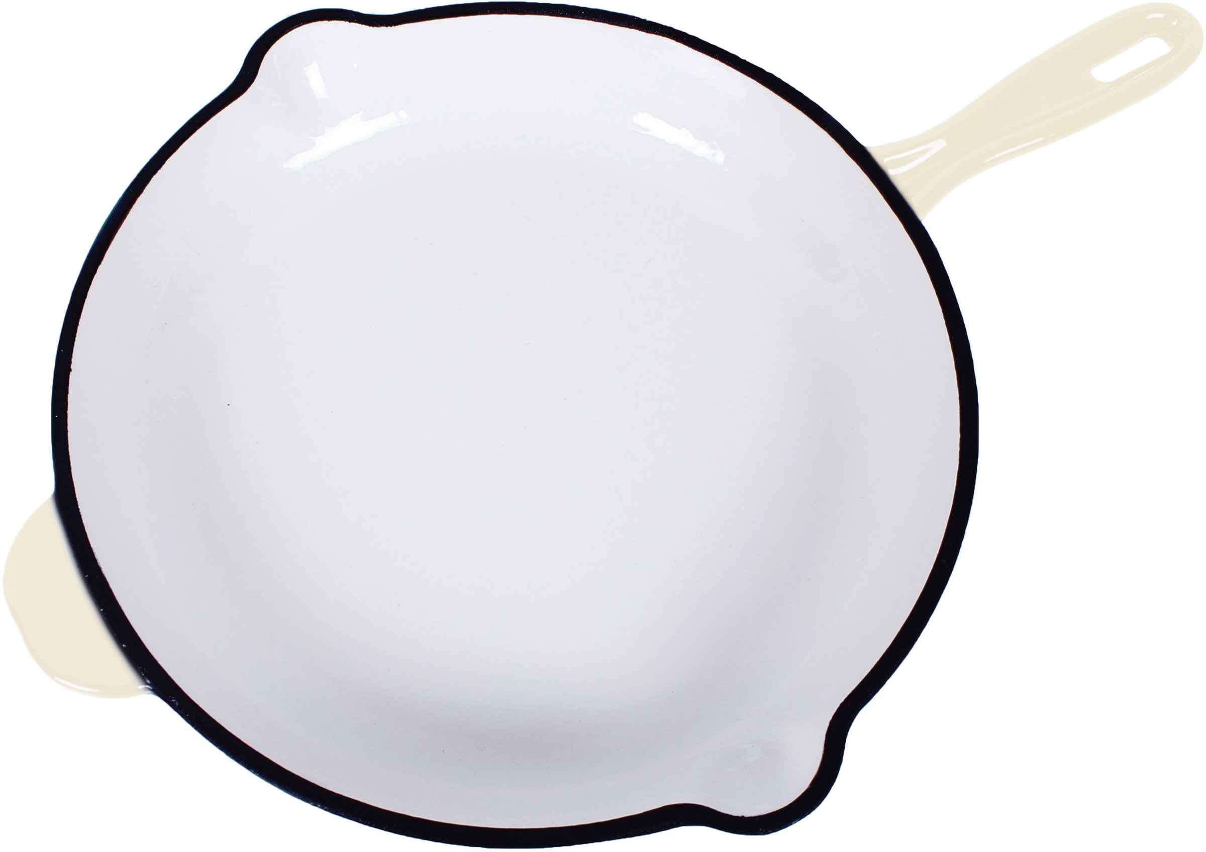 ECHTWERK Bratpfanne »mit Emaille-Beschichtung«, Gusseisen, Ausgießer, für Backöfen, Grill, BBQ und Induktion, Ø 26,5 cm