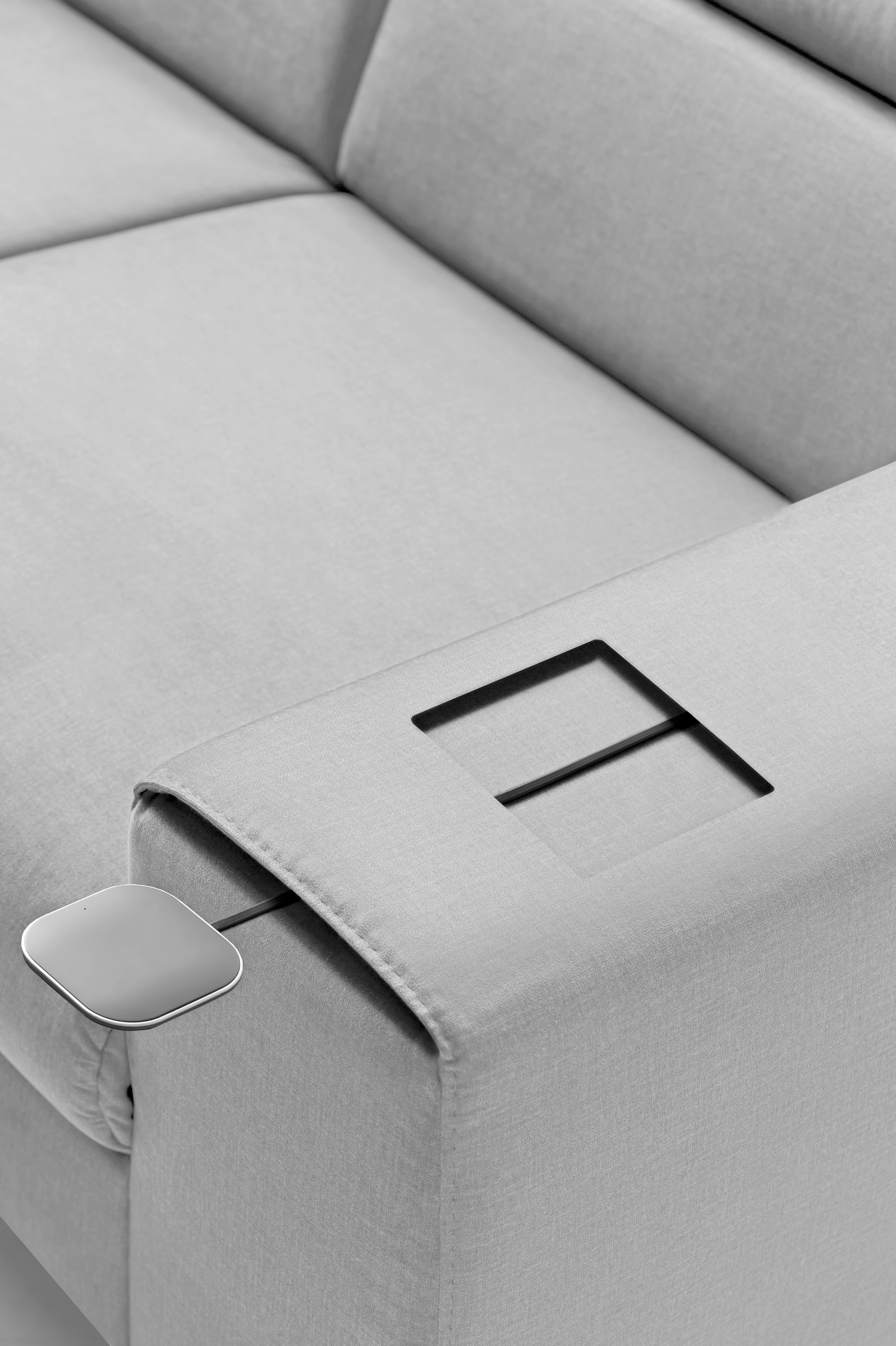 COTTA Ecksofa »Morven L-Form mit Kopfteilverstellung«, wahlweise mit Bettfunktion, Bettkasten & Wireless-Charger