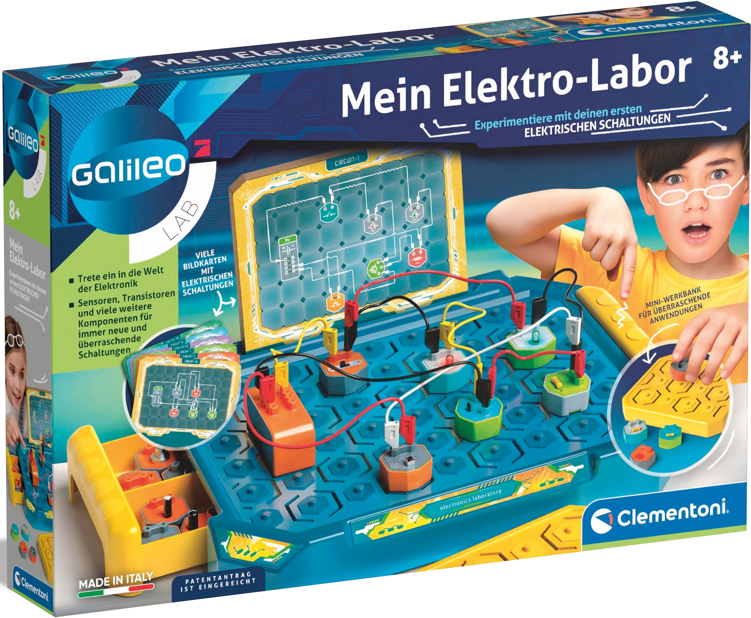 Clementoni® Experimentierkasten »Galileo, Mein Elektro-Labor«